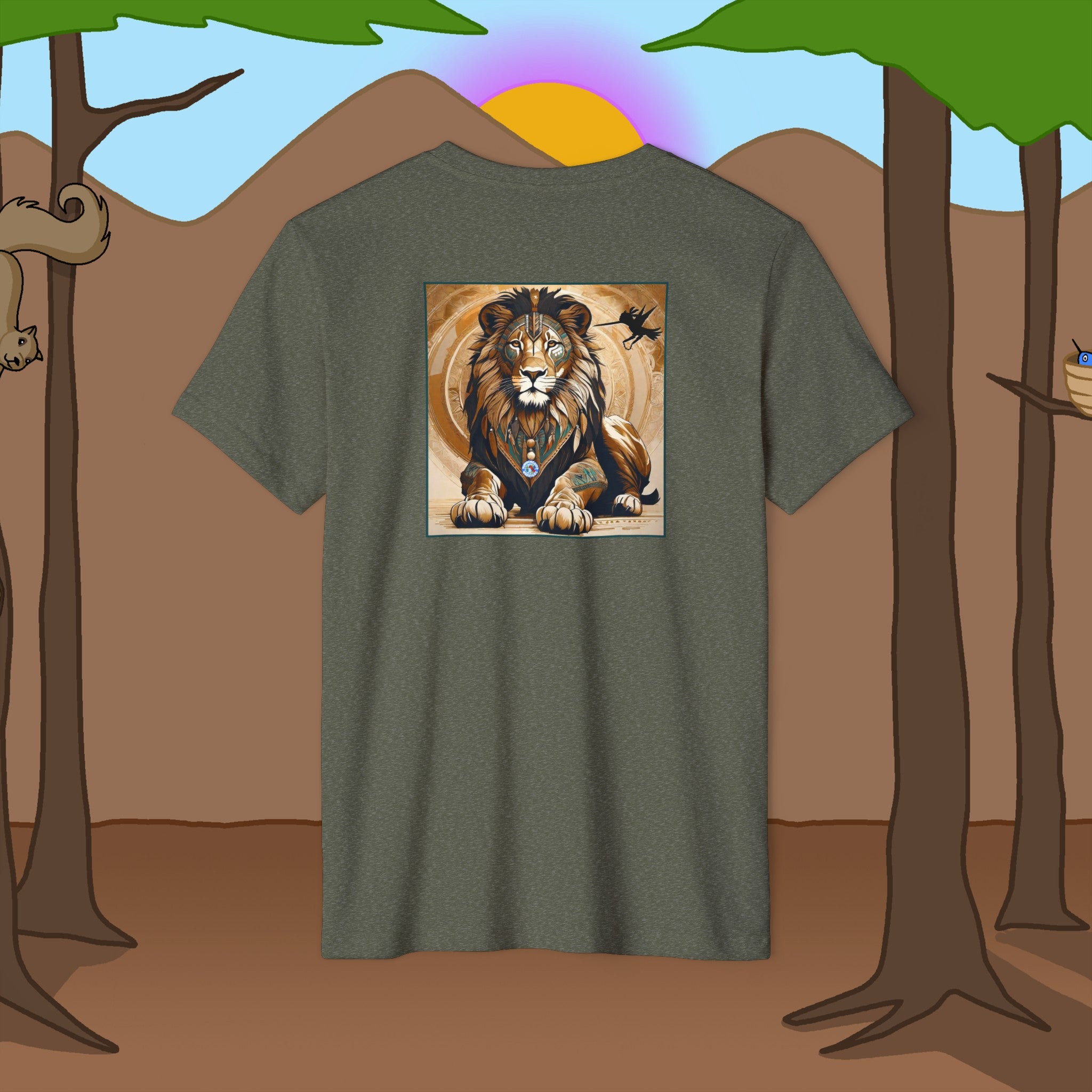 Lion Recycled Organic Loose Fit T-Shirt