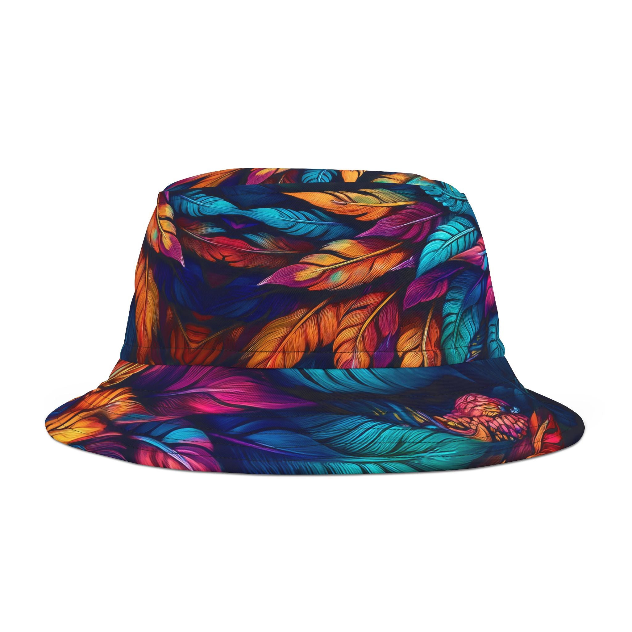 Colorful Feathers Nunchucks Bucket Hat