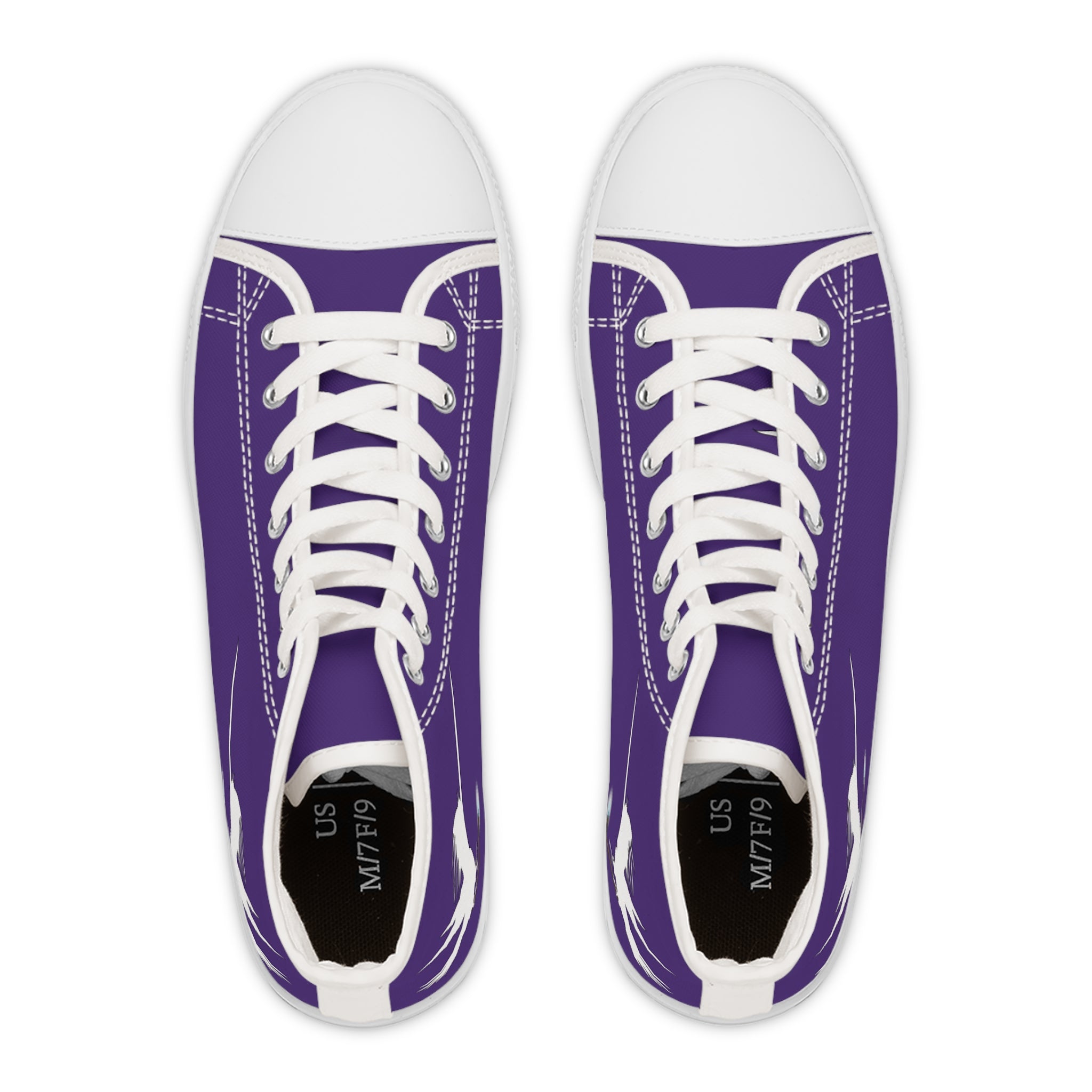 Purple Wizard Wand Women's High Top Sneakers