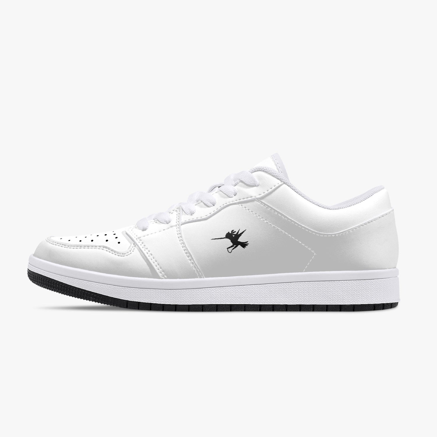 White Nunchucks Low-Top Leather Sneakers