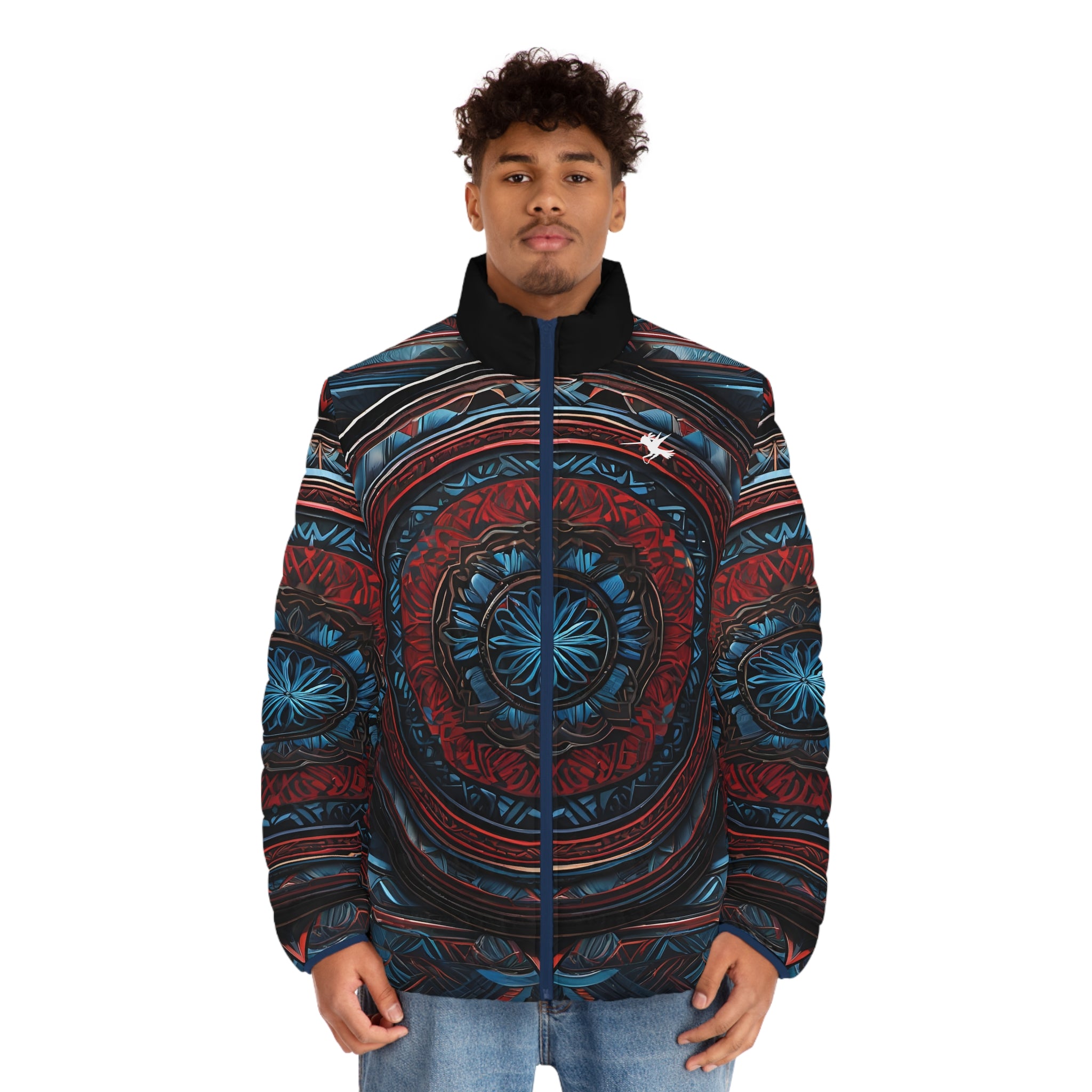 Tribal Shield Puffer Jacket