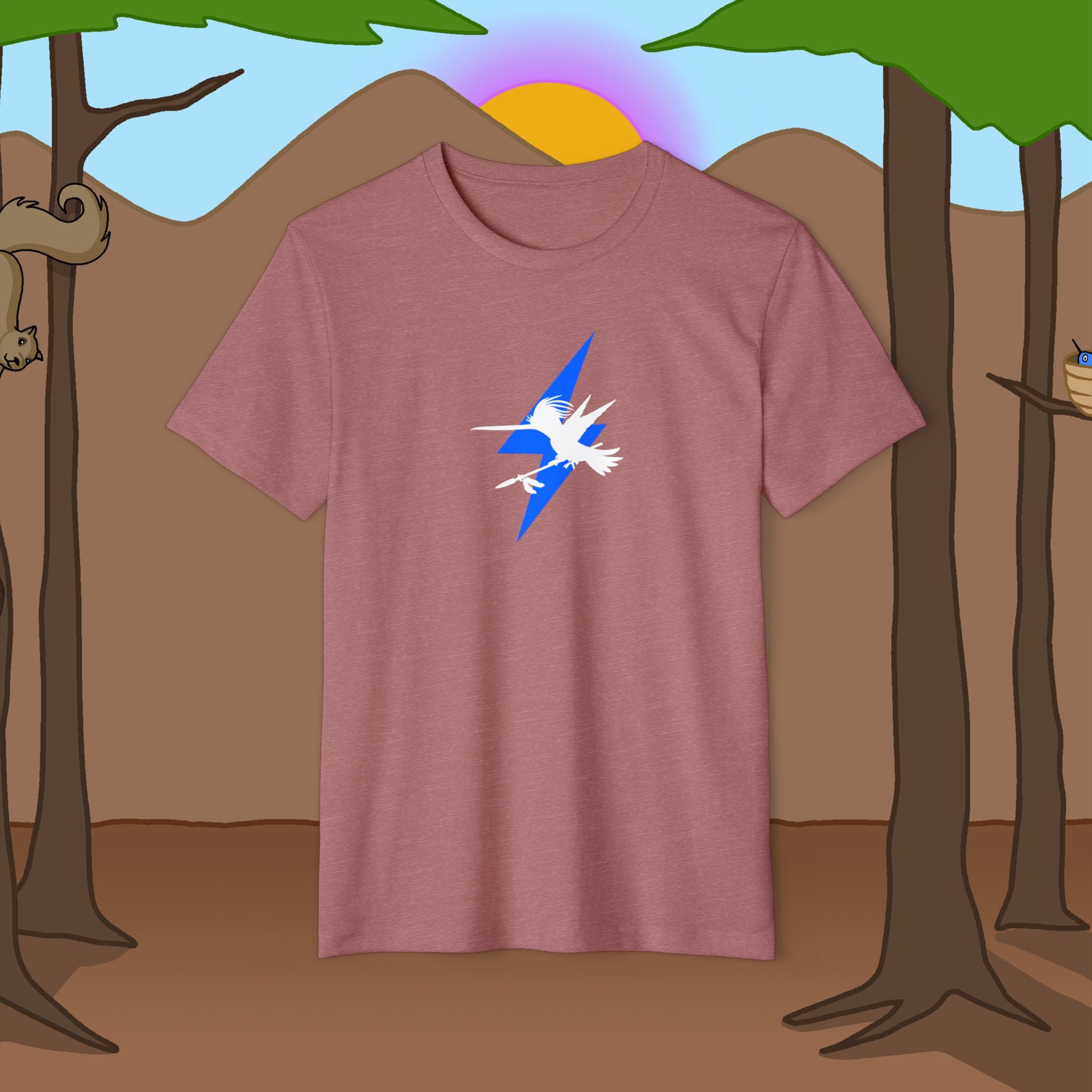 Lightening bolt Spear Recycled Organic Loose Fit T-Shirt