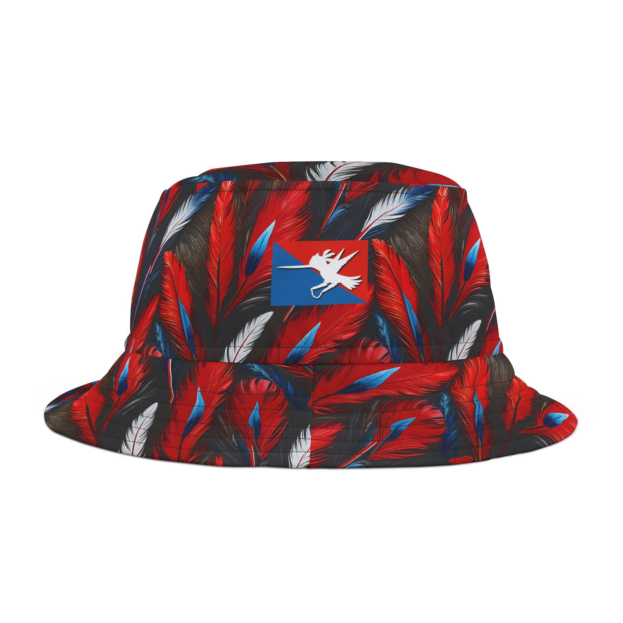 RWB Feathers Nunchucks Logo Bucket Hat