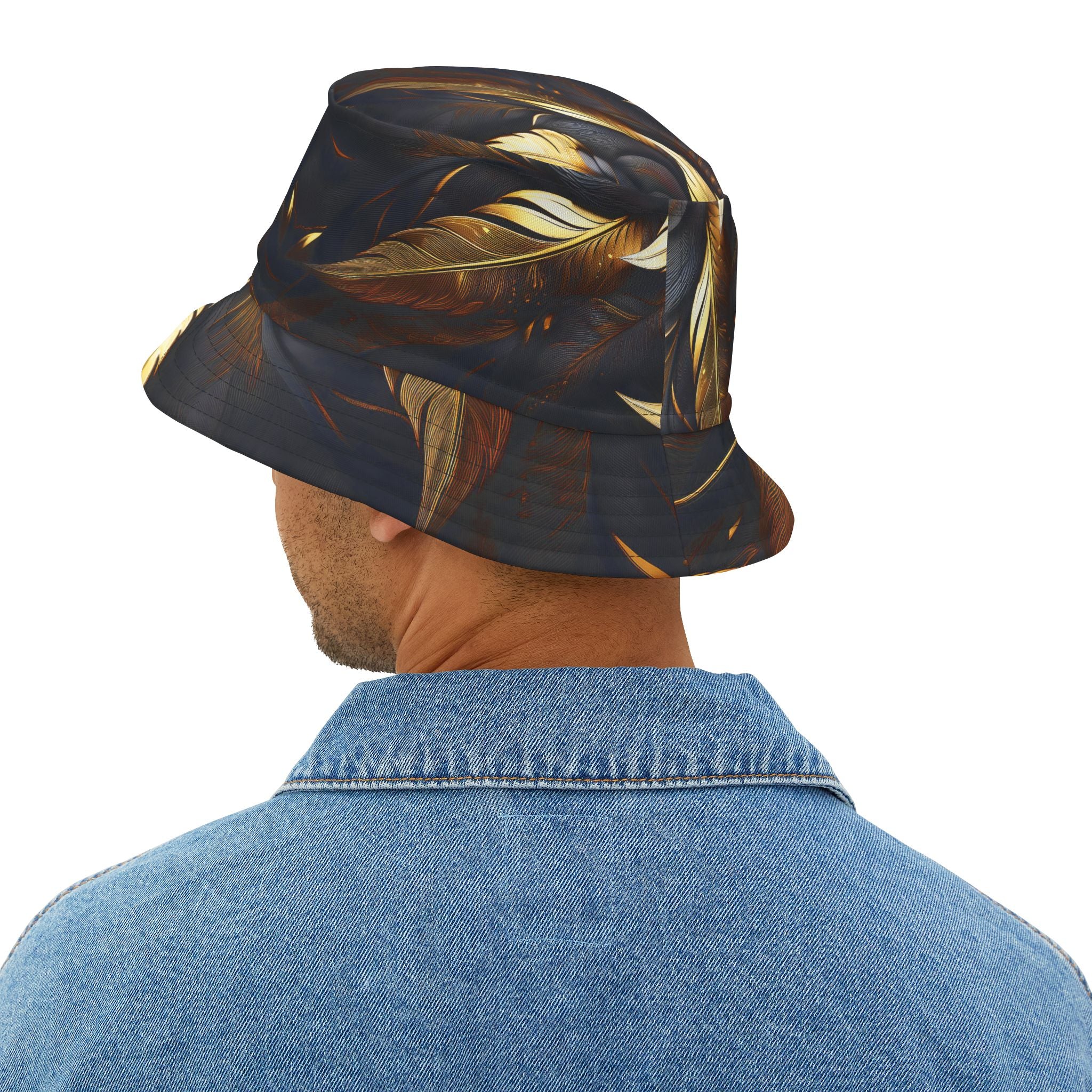 Golden Feathers Golf Bucket Hat