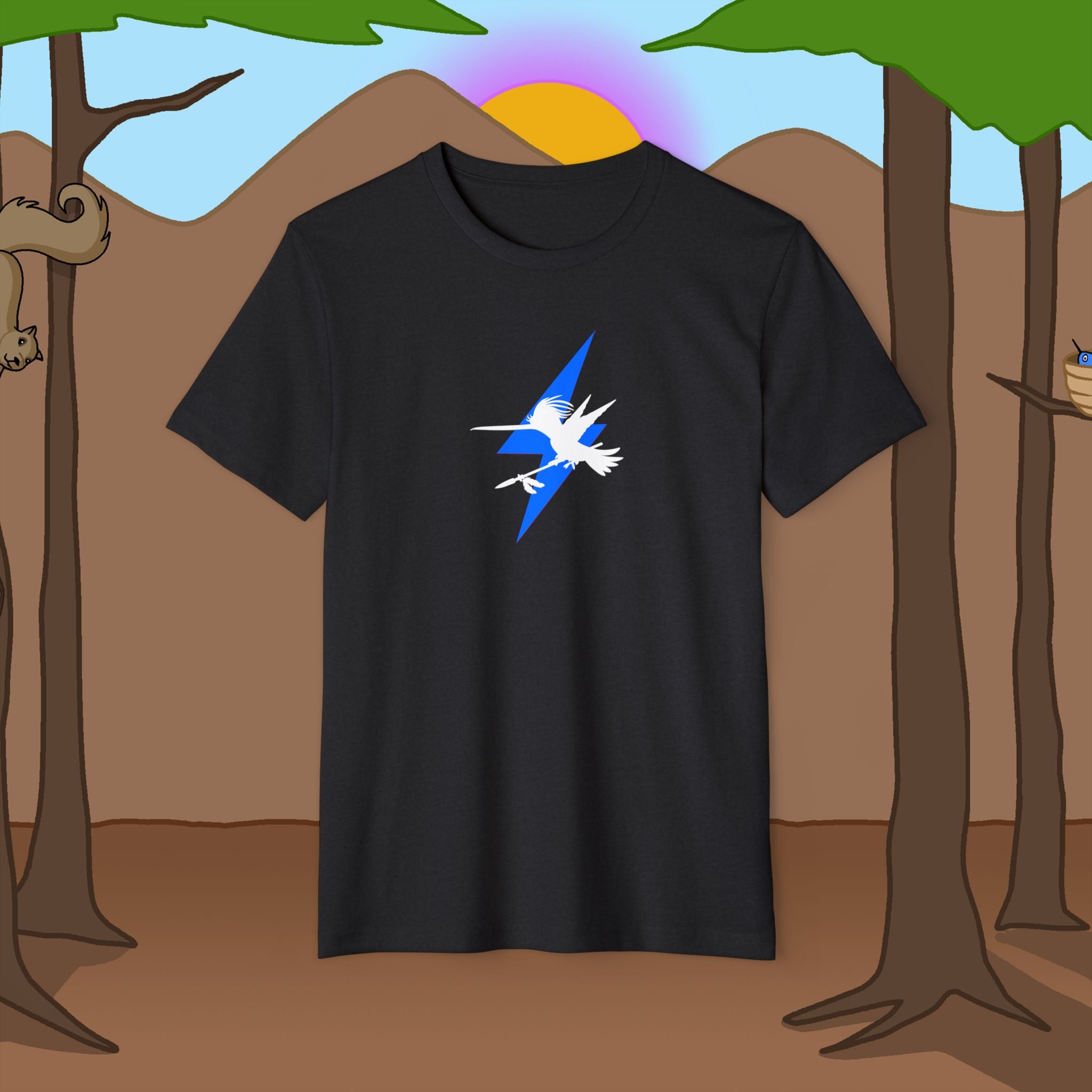 Lightening bolt Spear Recycled Organic Loose Fit T-Shirt