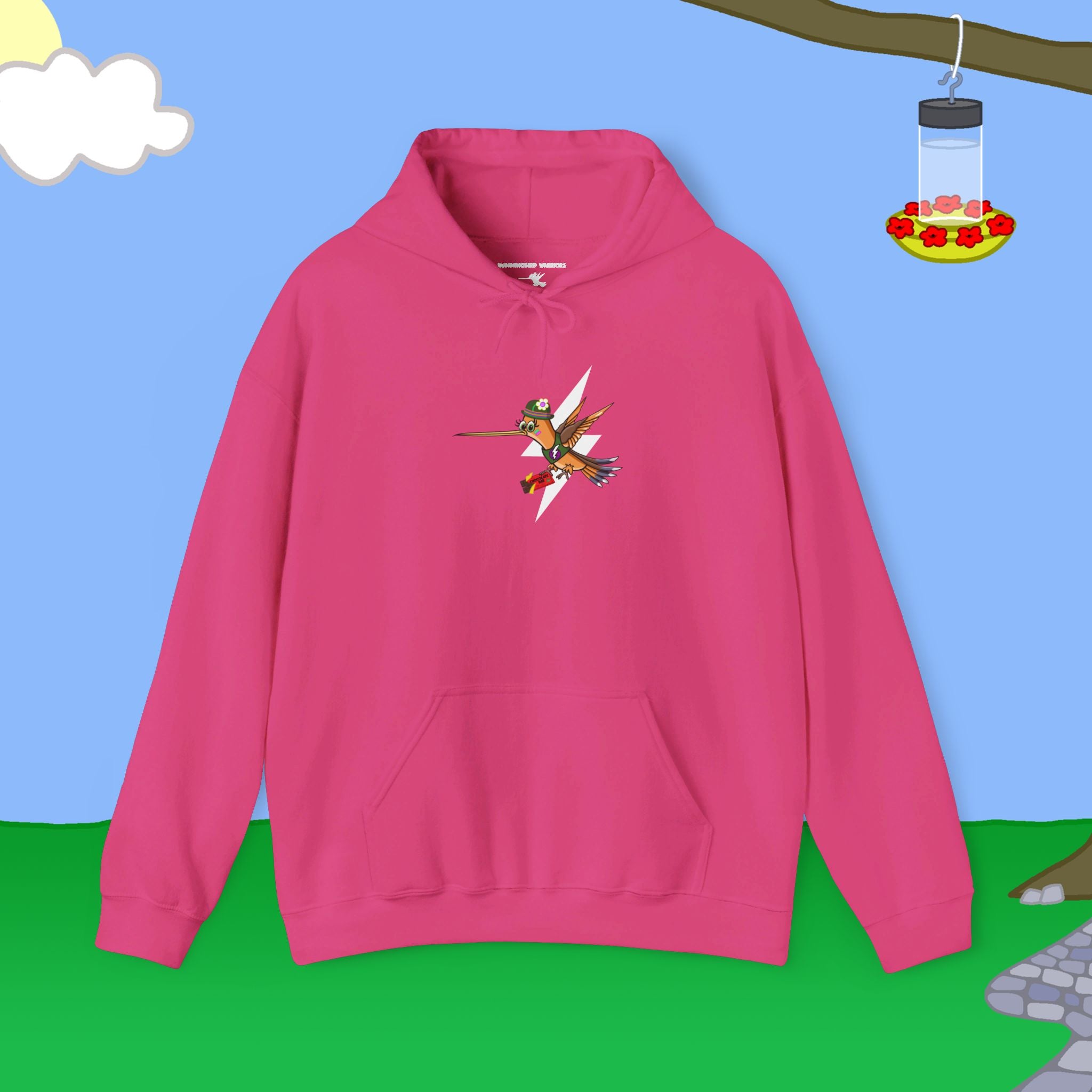 Hummingbird Warriors Chocolate Bar Heavy Blend™ Hooded Sweatshirt