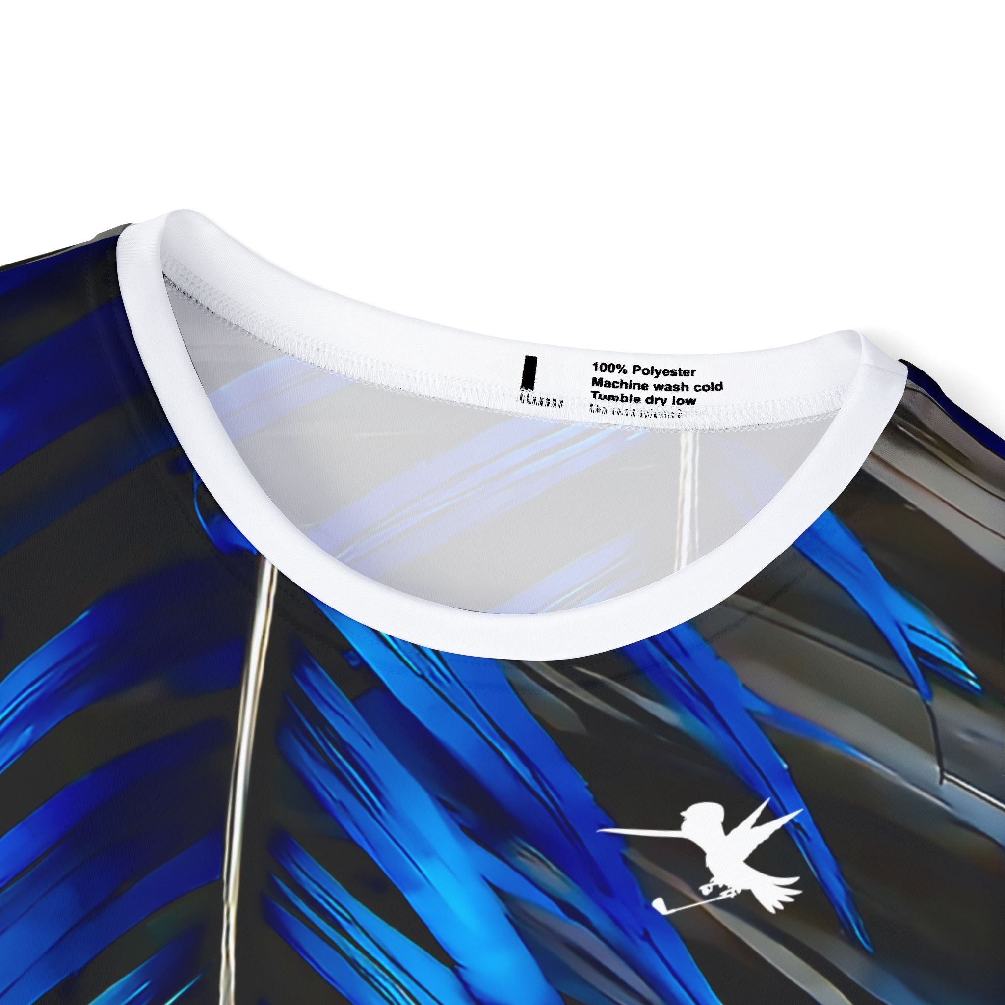 Blue White Feathers Golf Sports Jersey