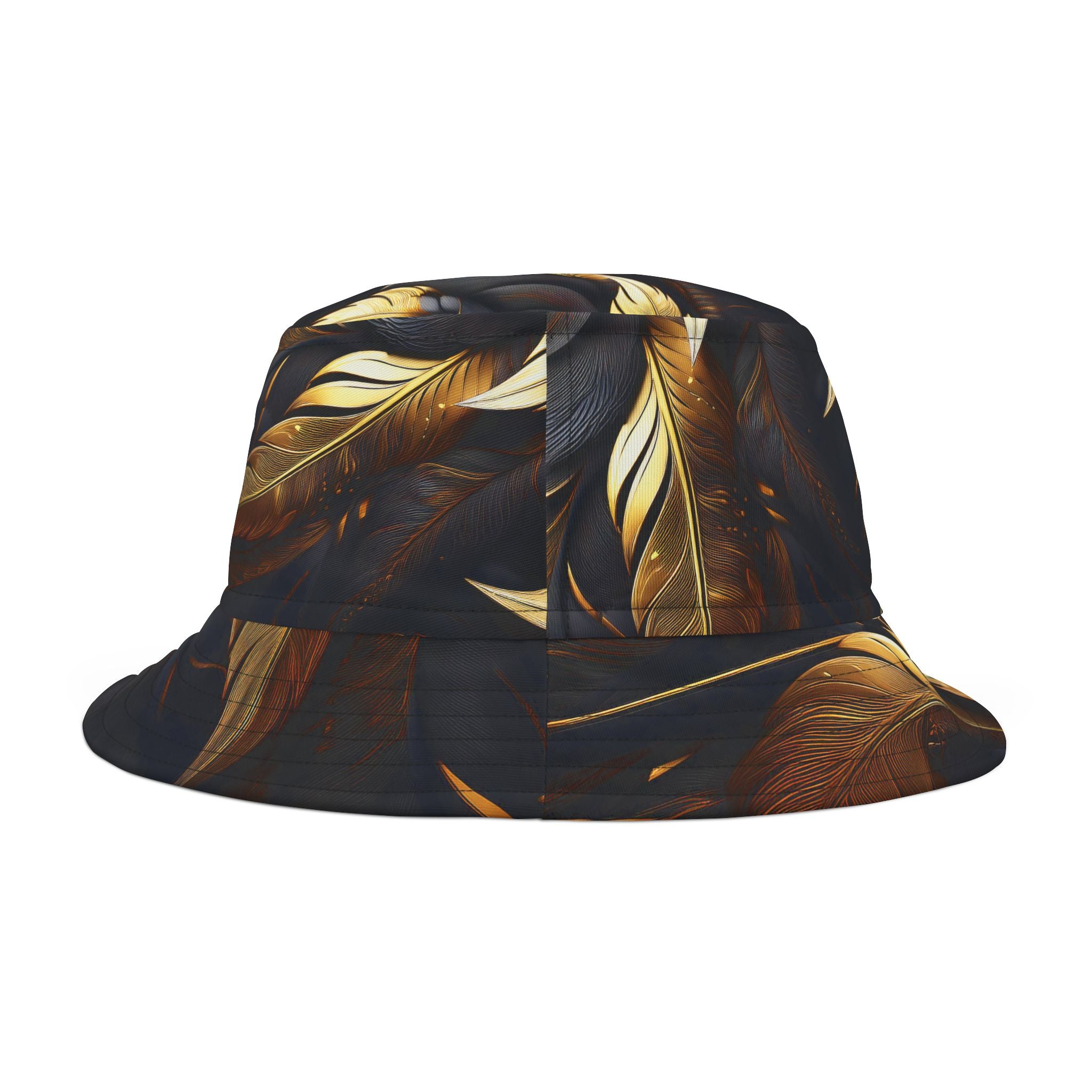 Golden Feathers Golf Bucket Hat