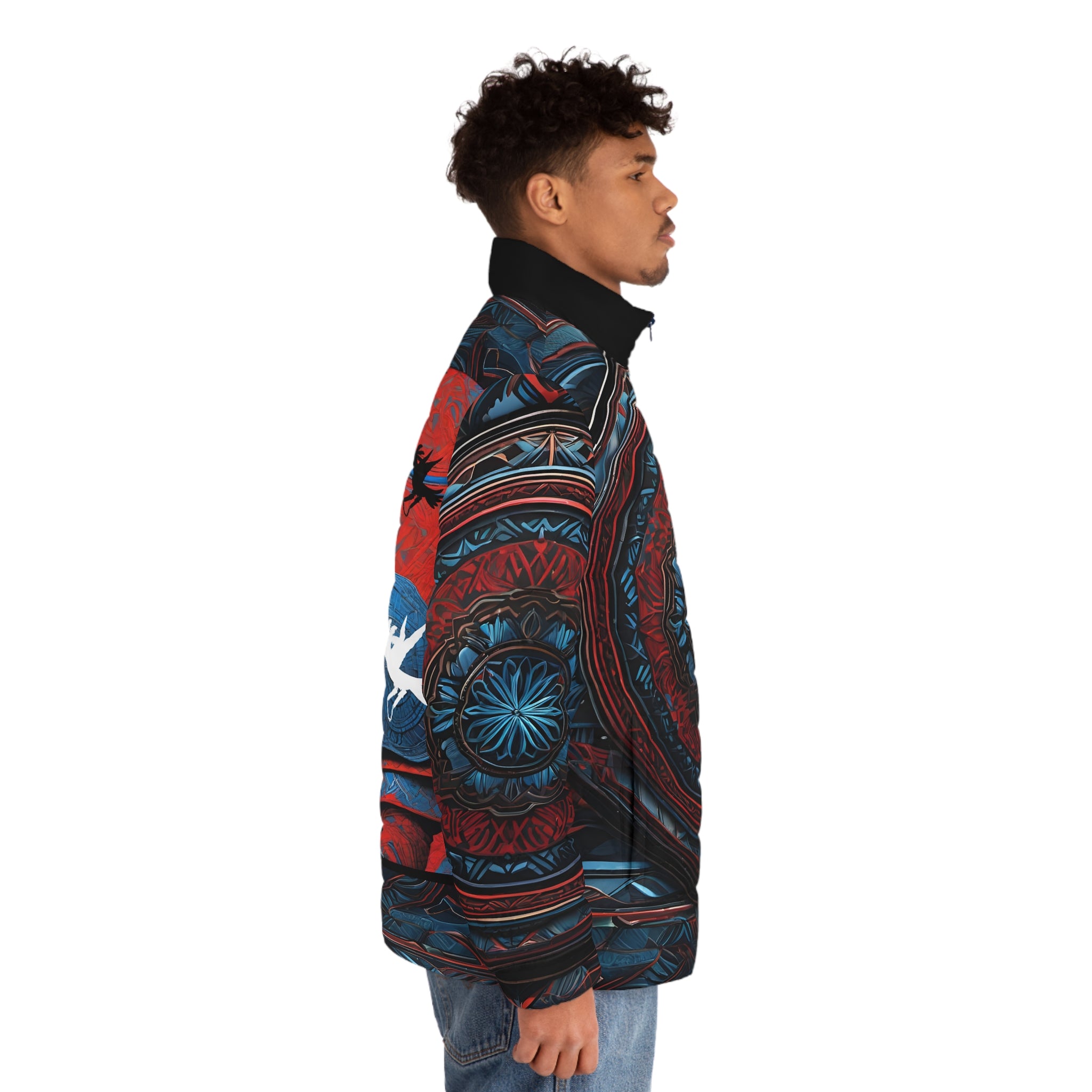 Tribal Shield Puffer Jacket