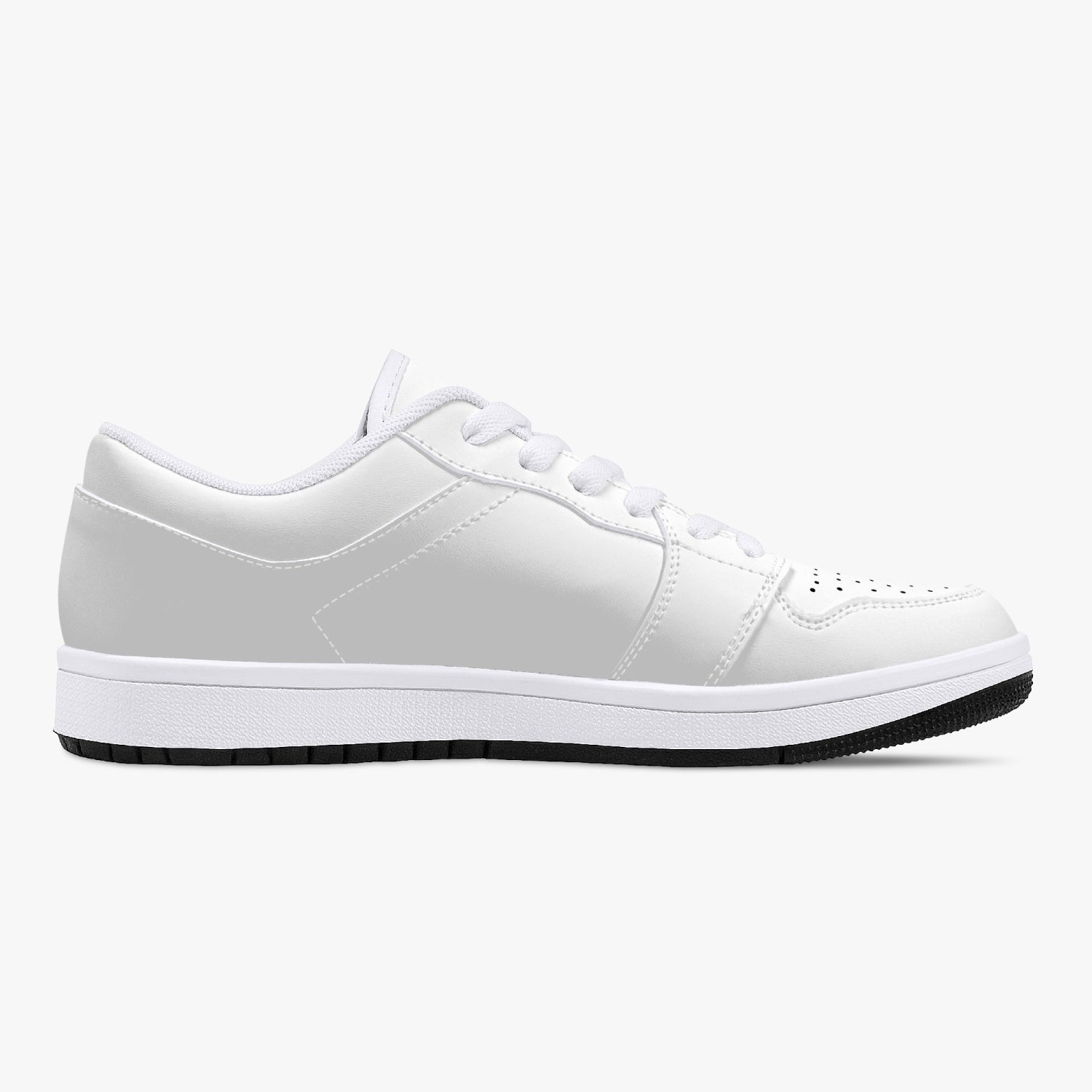 White Nunchucks Low-Top Leather Sneakers