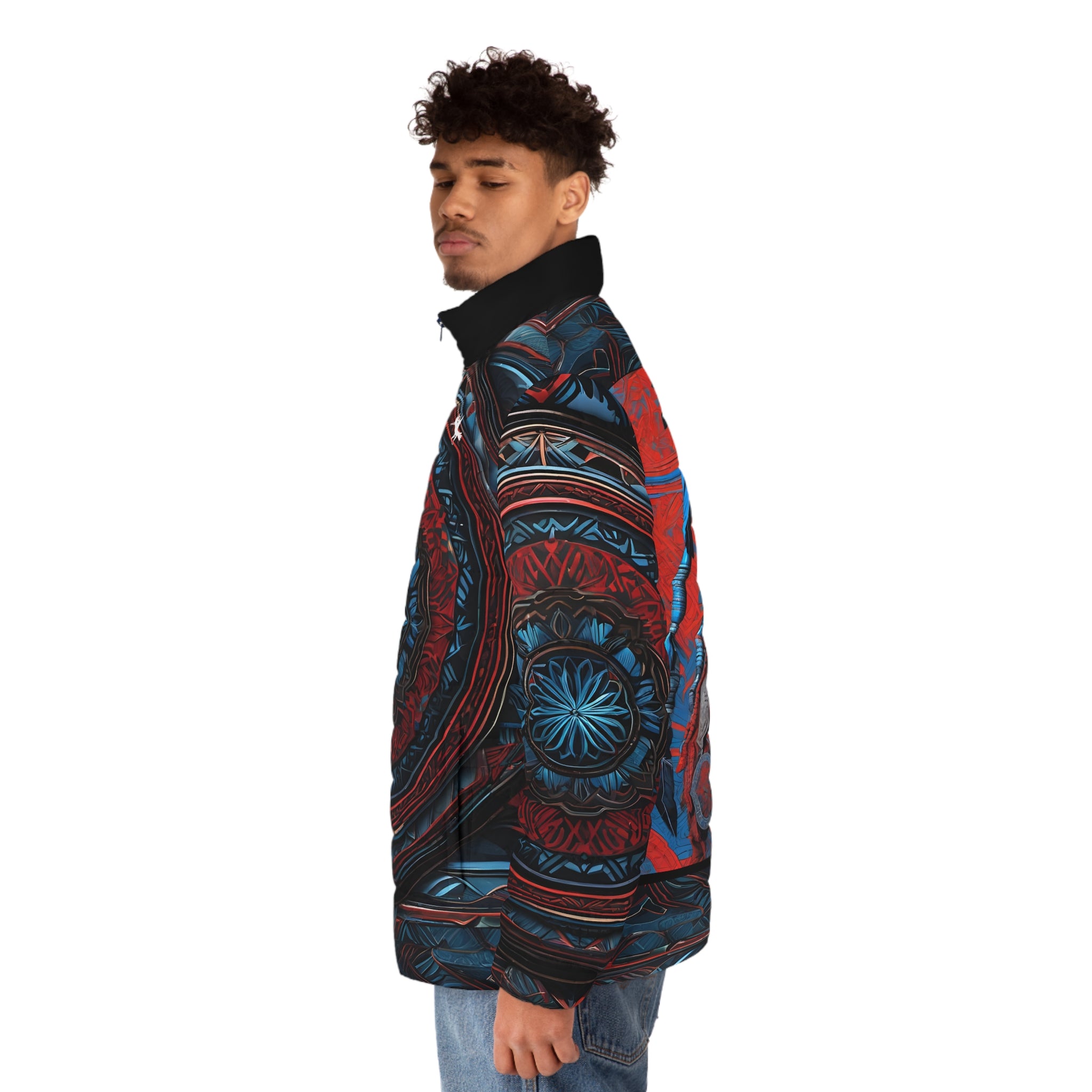 Tribal Shield Puffer Jacket