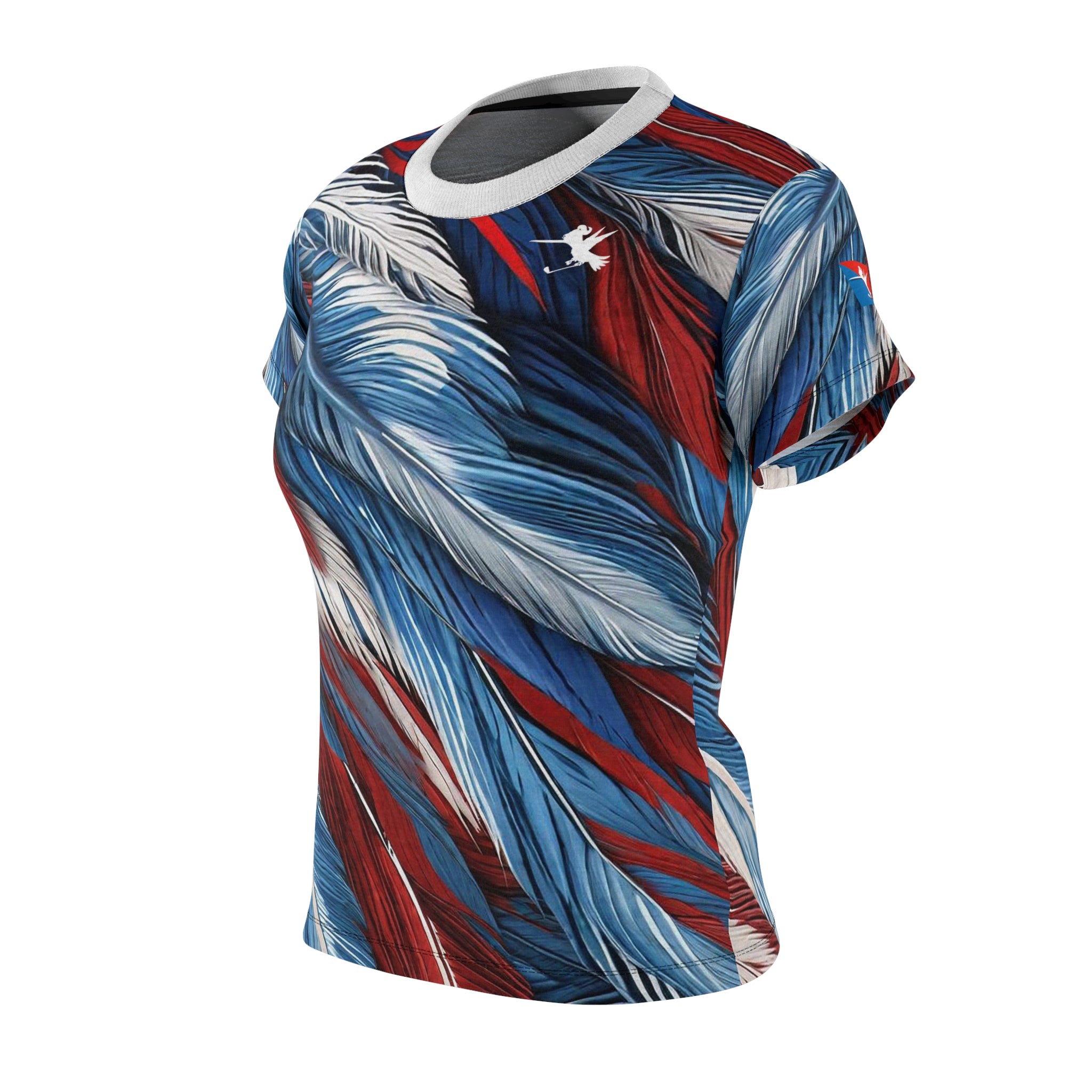 RWB Quill Feathers Women's Golf Performance Tee