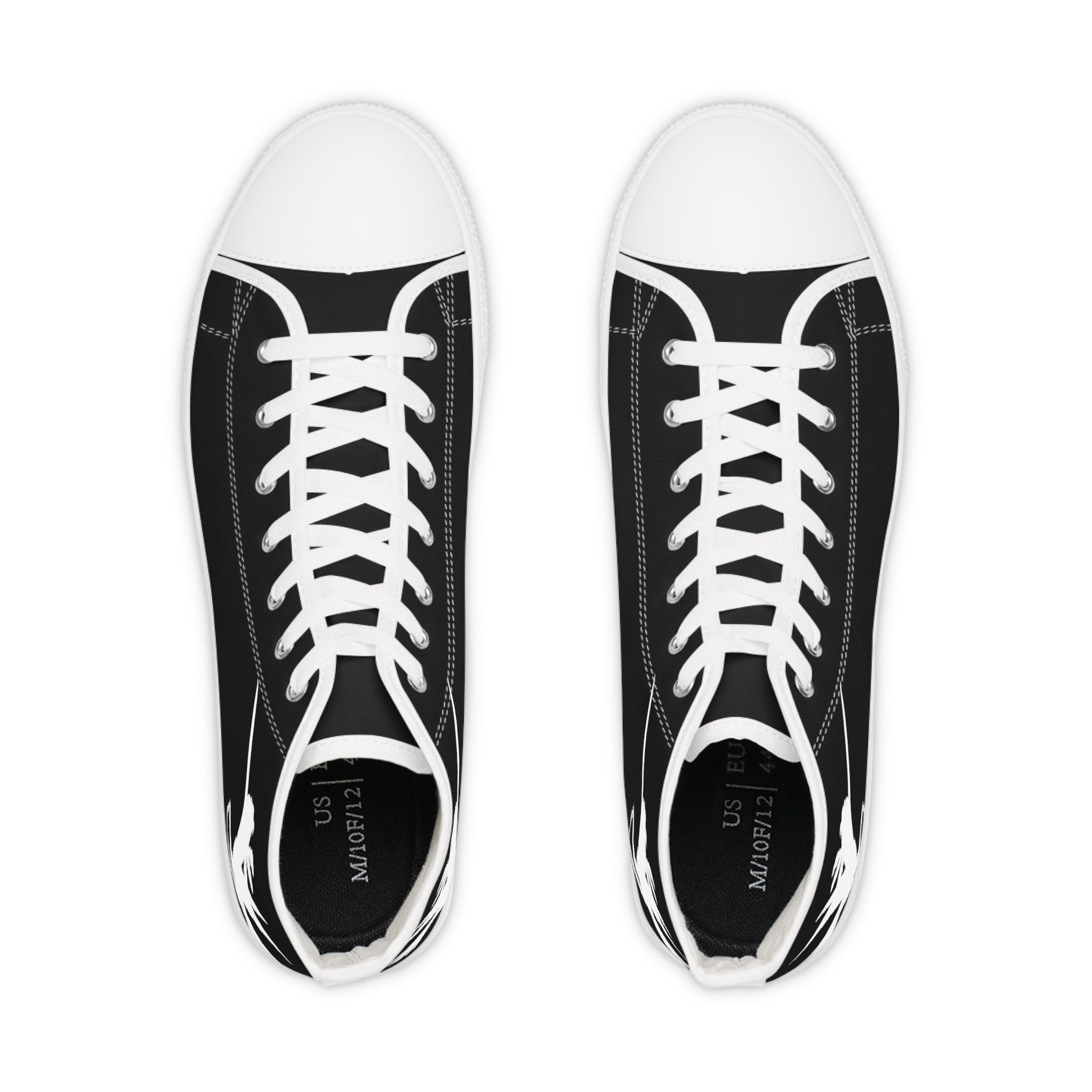 Black Nunchucks Men's High Top Sneakers