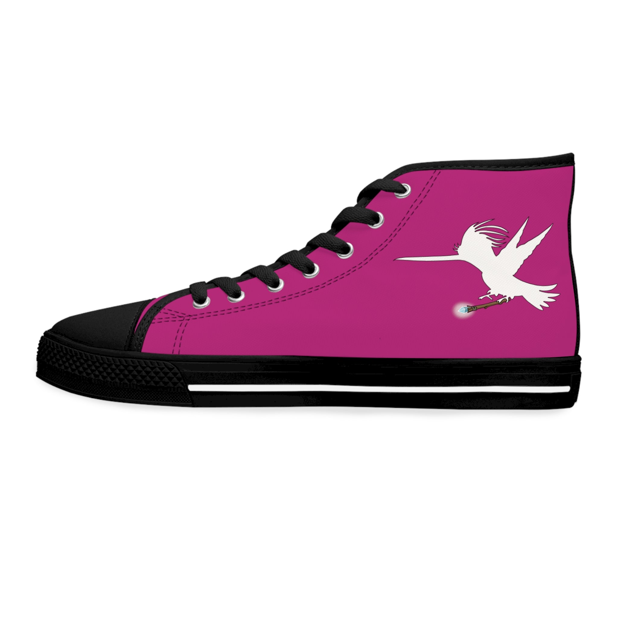 Fusia Wizard Wand Women's High Top Sneakers