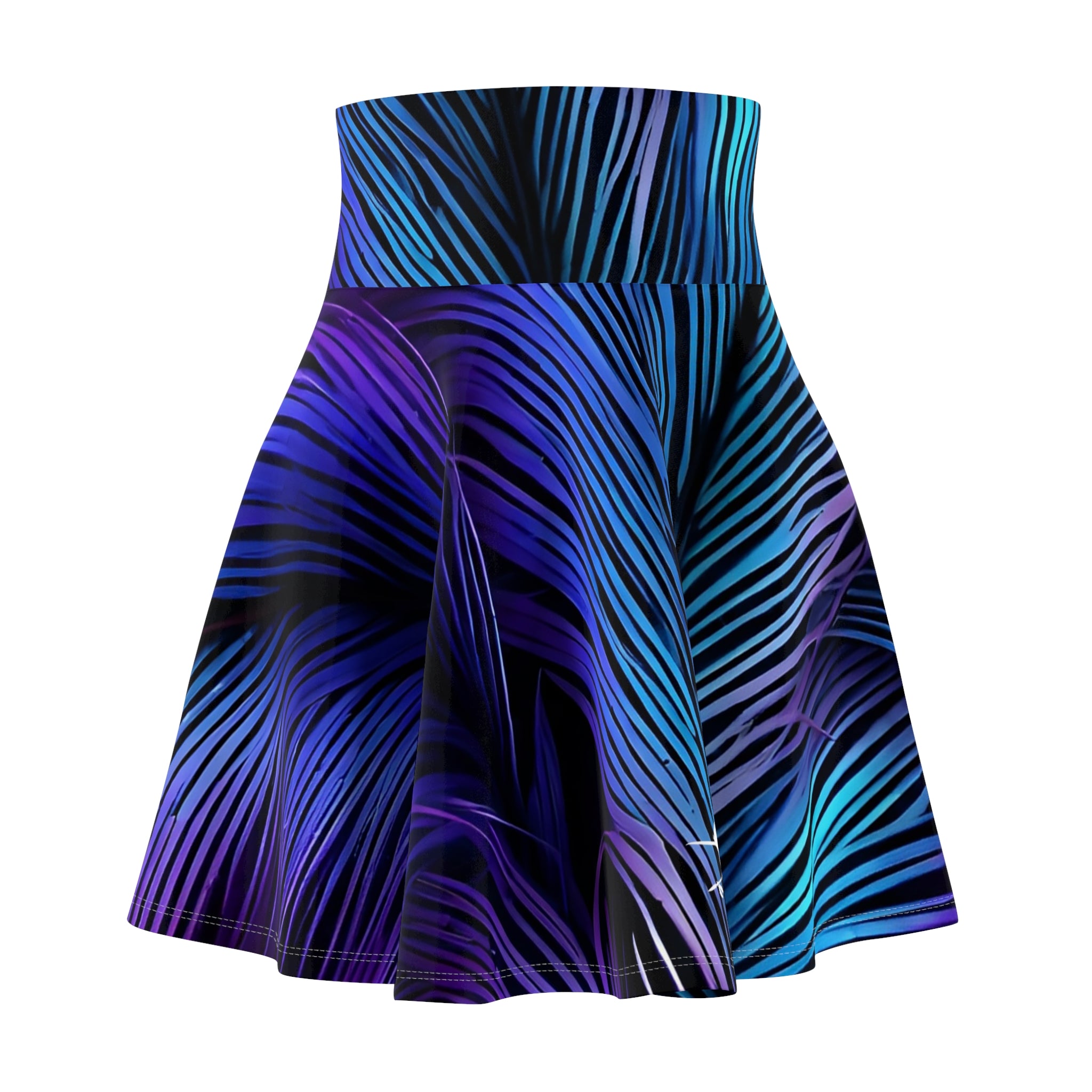 Purple Blue Feathers Skirt