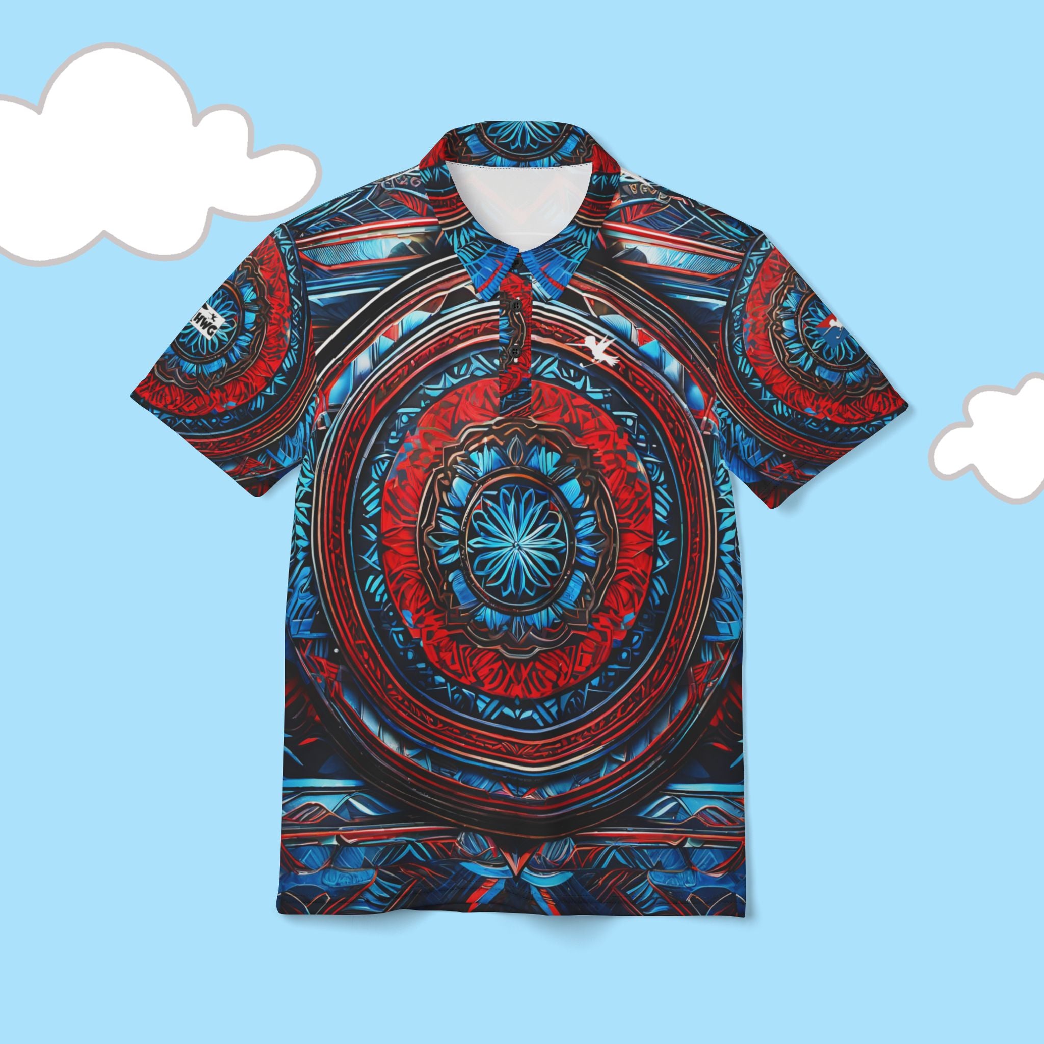 Tribal Shield Polo Shirt