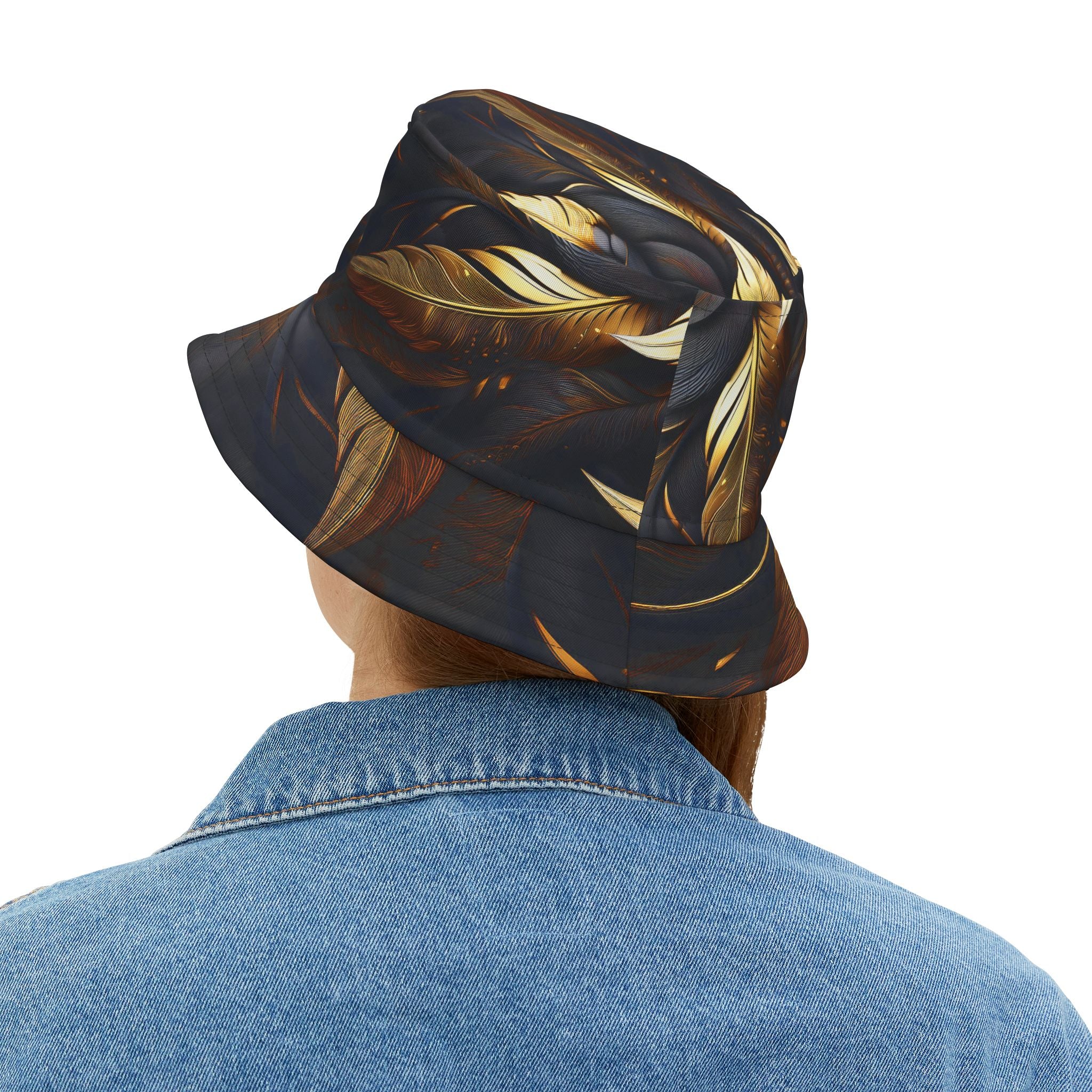 Golden Feathers Golf Bucket Hat