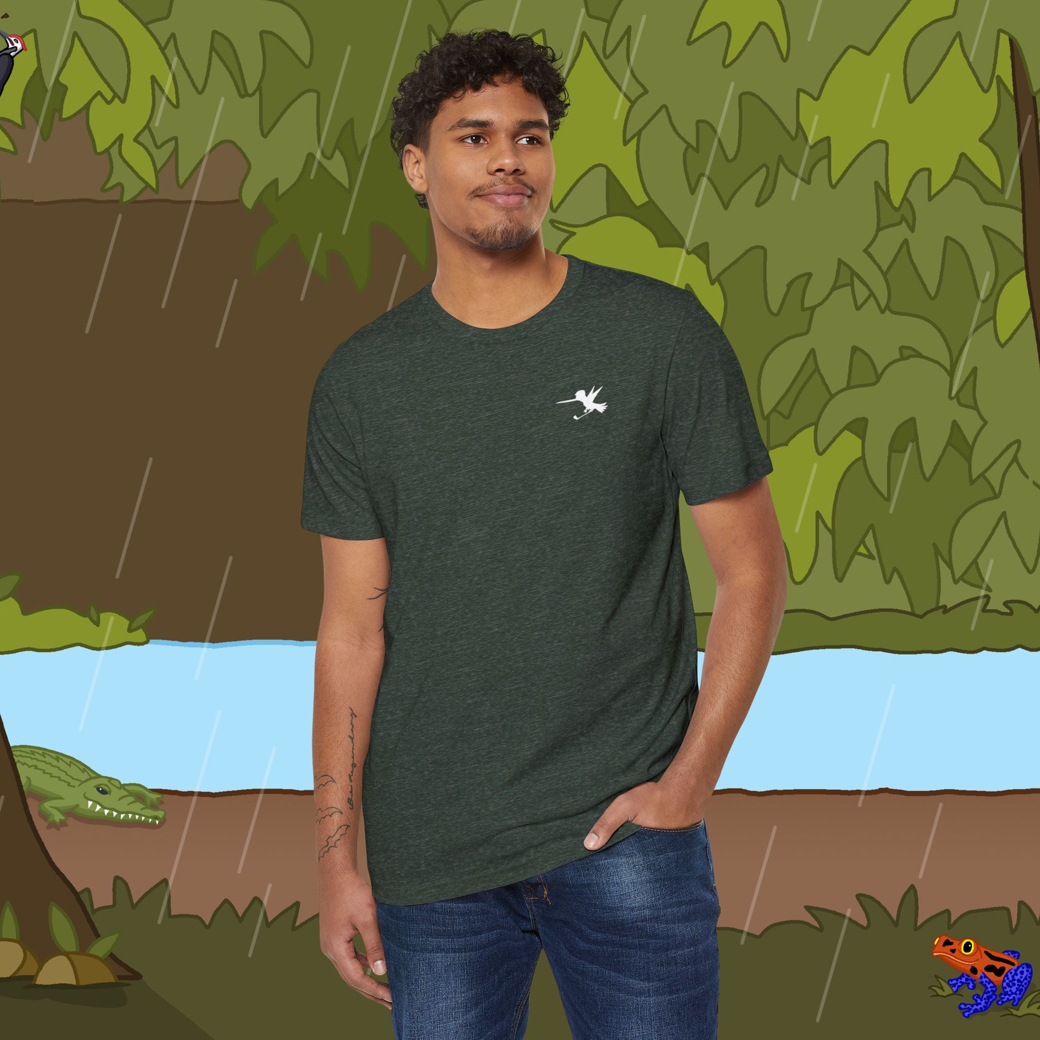 Golfer Recycled Organic T-Shirt