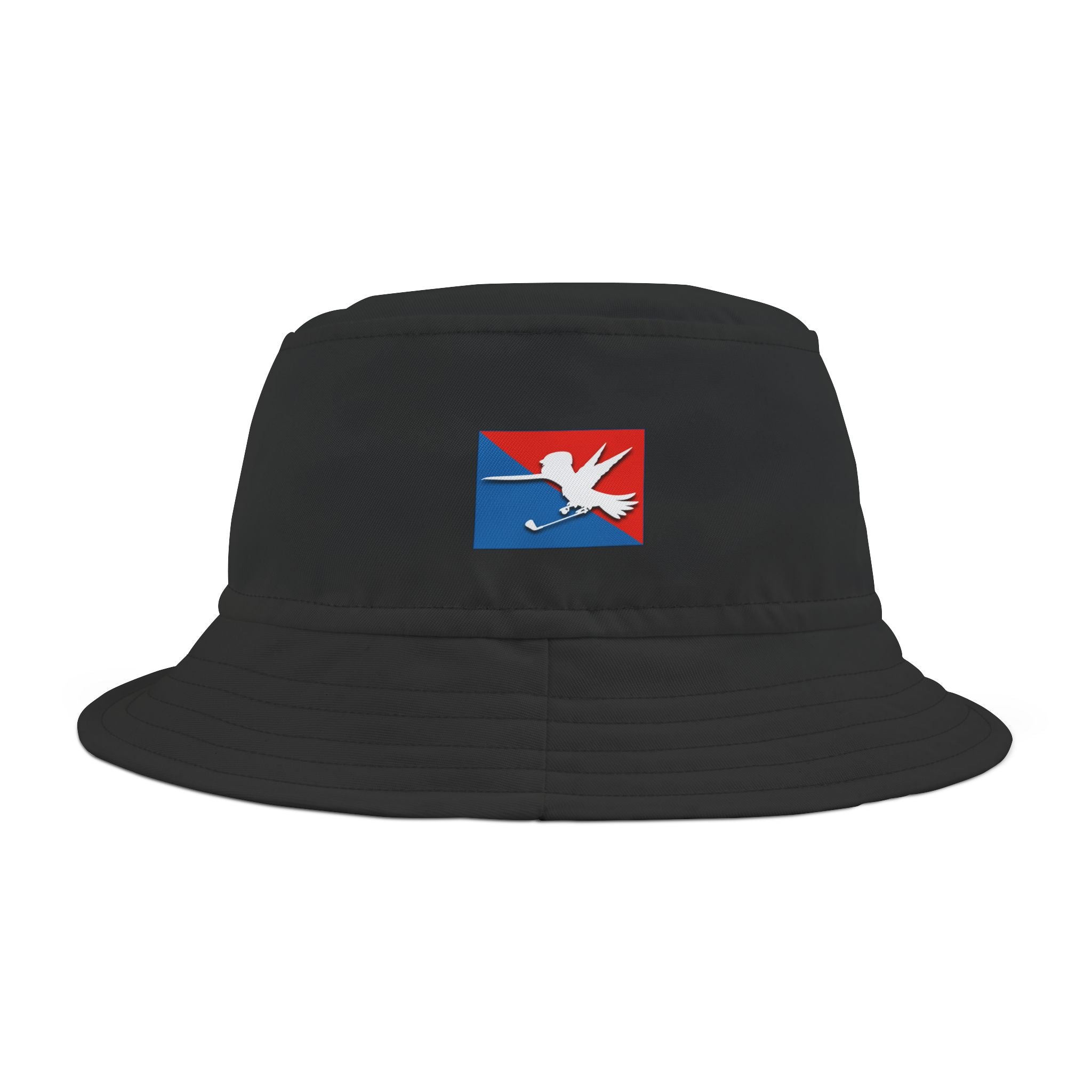 Black Golf Logo Bucket Hat