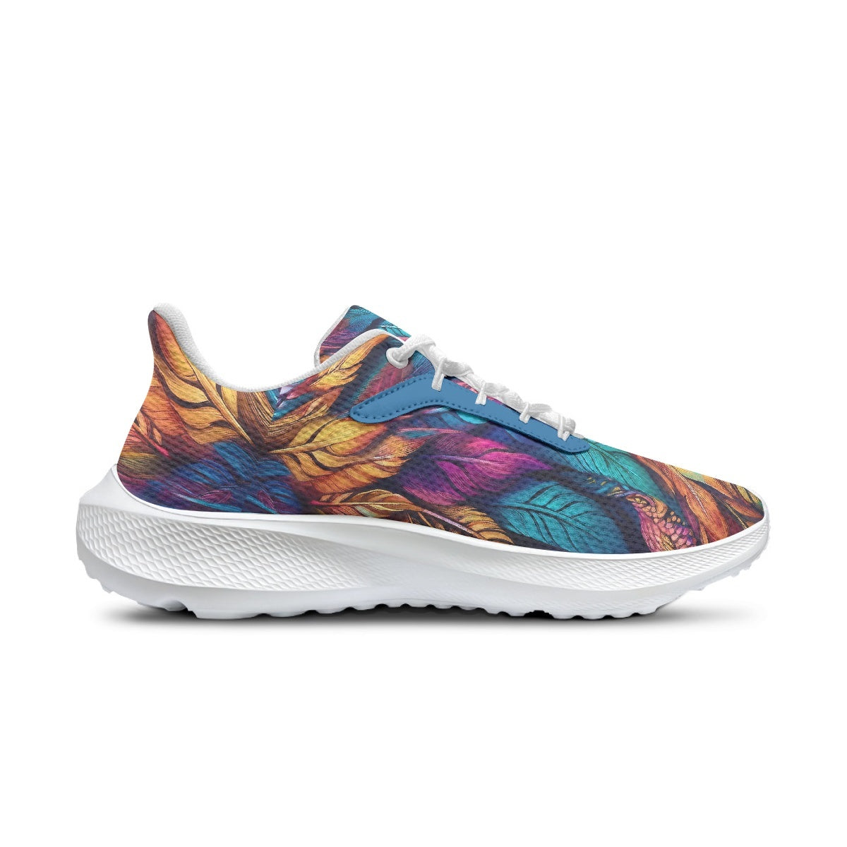 Colorful Feathers Running Shoes