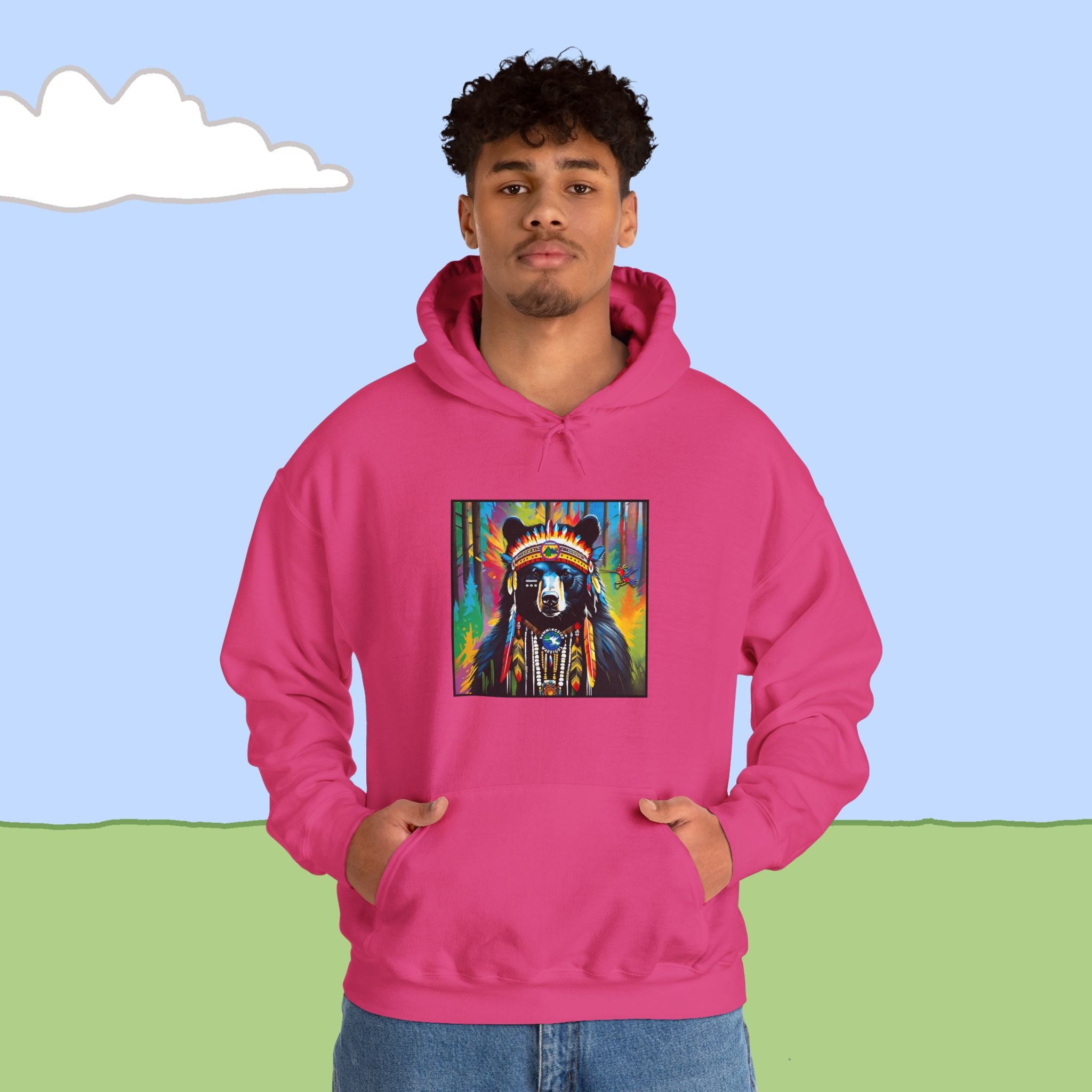 Black Bear  Heavy Blend™ Hooded Sweatshirt