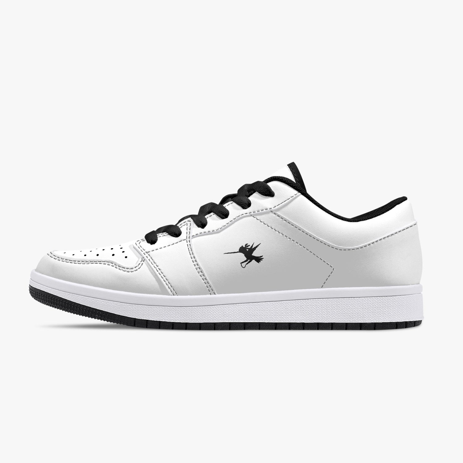 White Nunchucks Low-Top Leather Sneakers