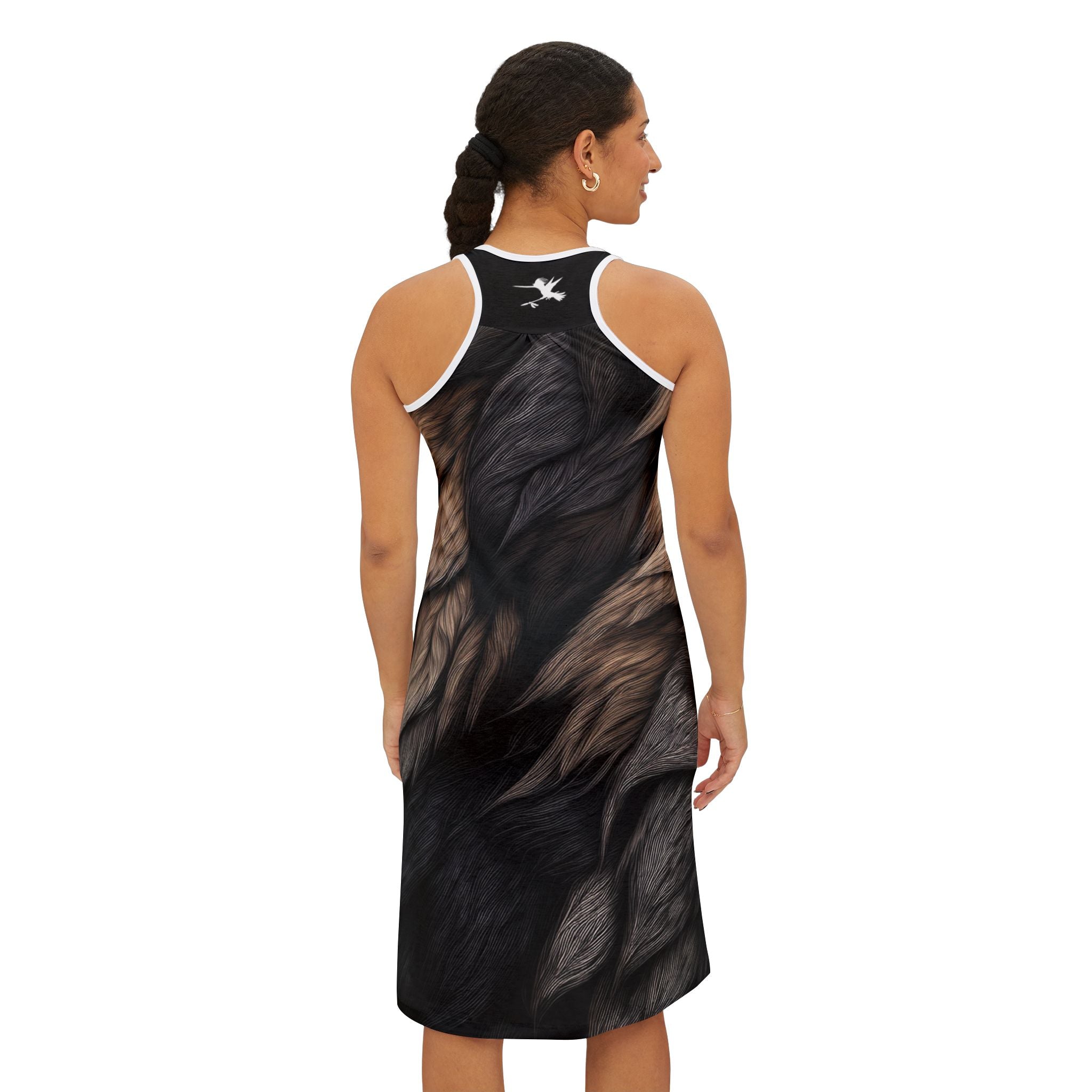 Wolf Fur Spear Racerback Dress