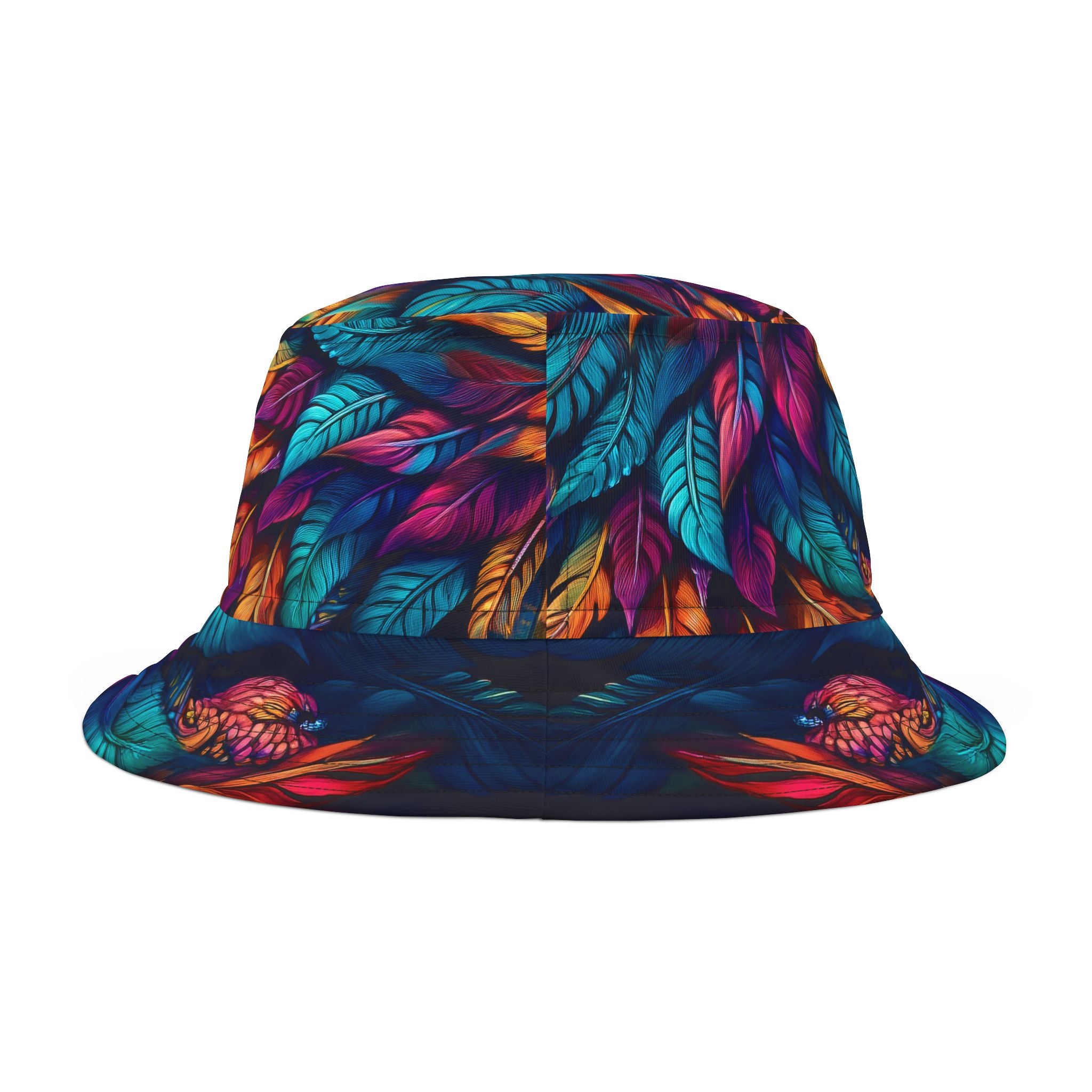 Colorful Feathers Nunchucks Bucket Hat