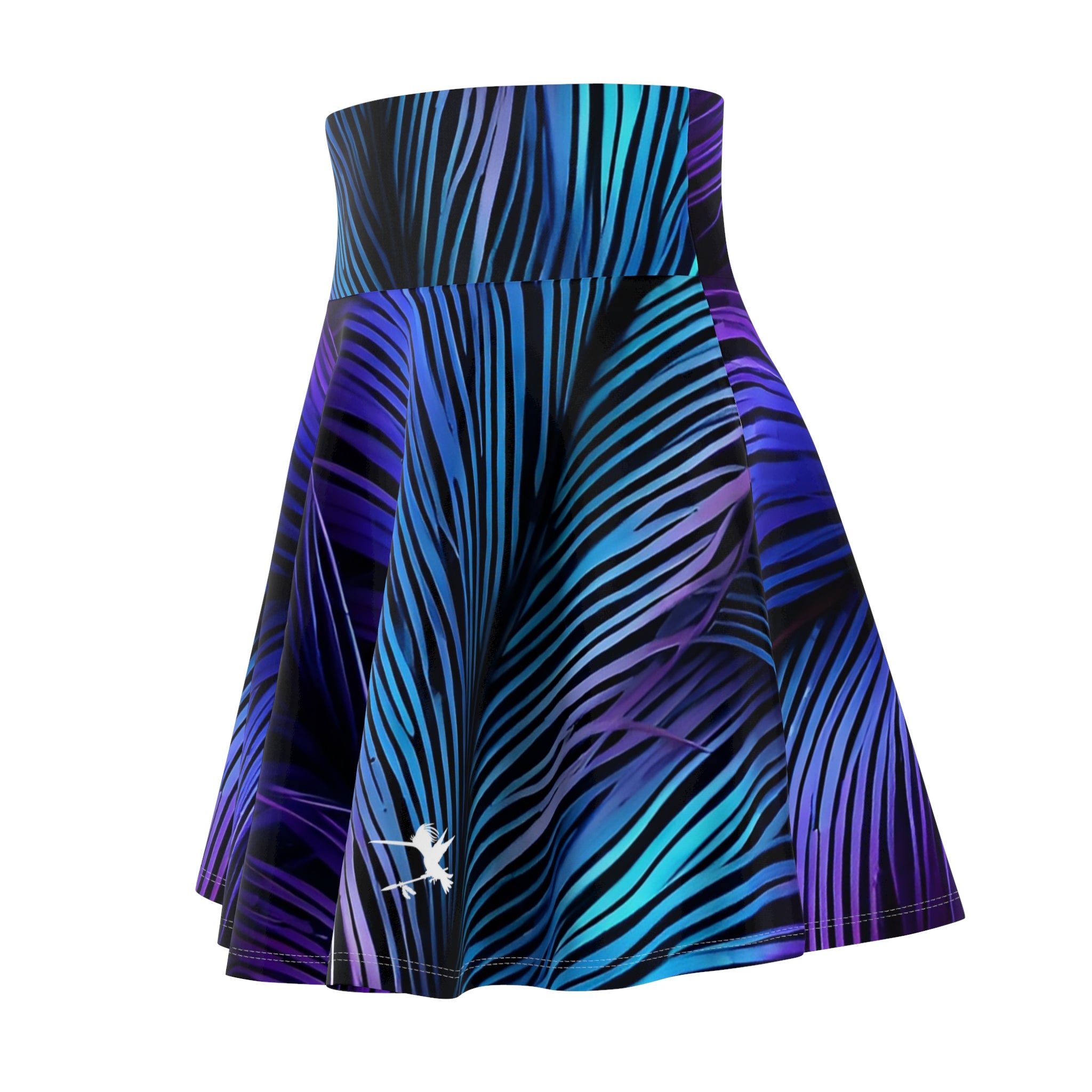 Purple Blue Feathers Skirt