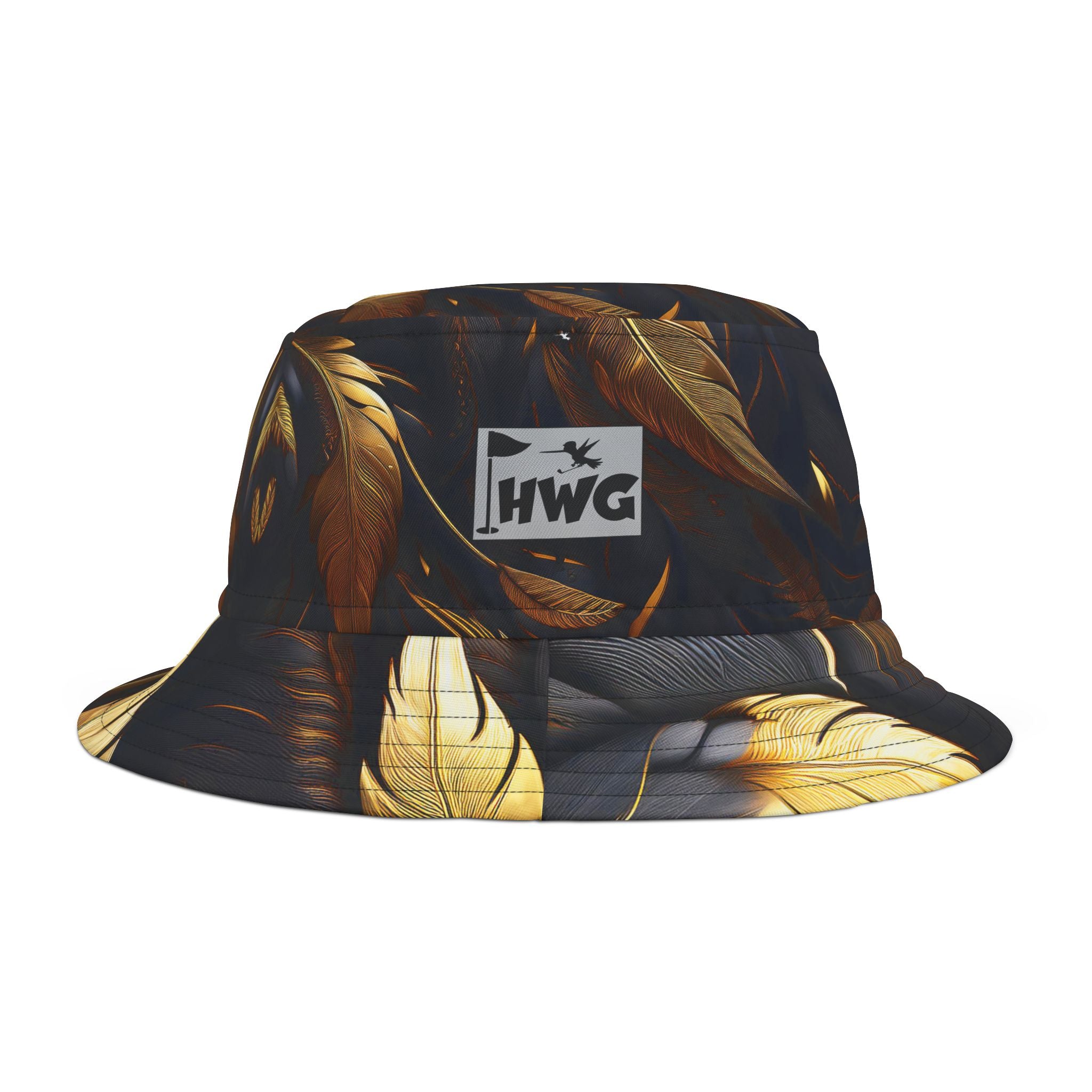 Golden Feathers Golf Bucket Hat