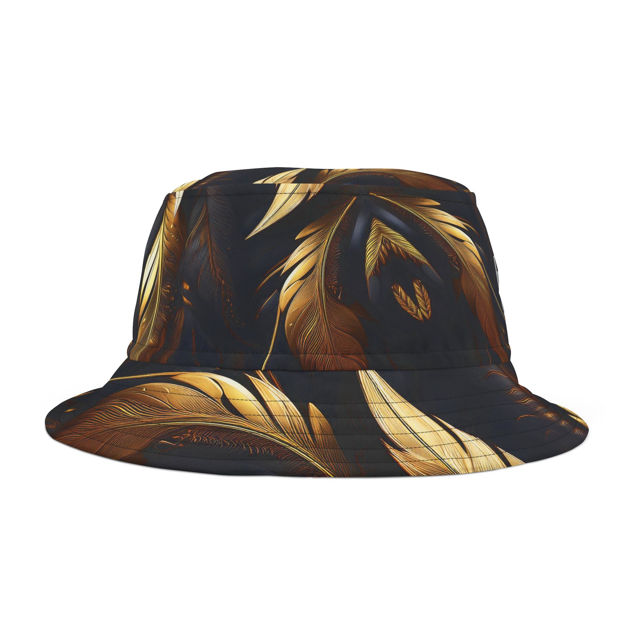 Golden Feathers Golf Bucket Hat