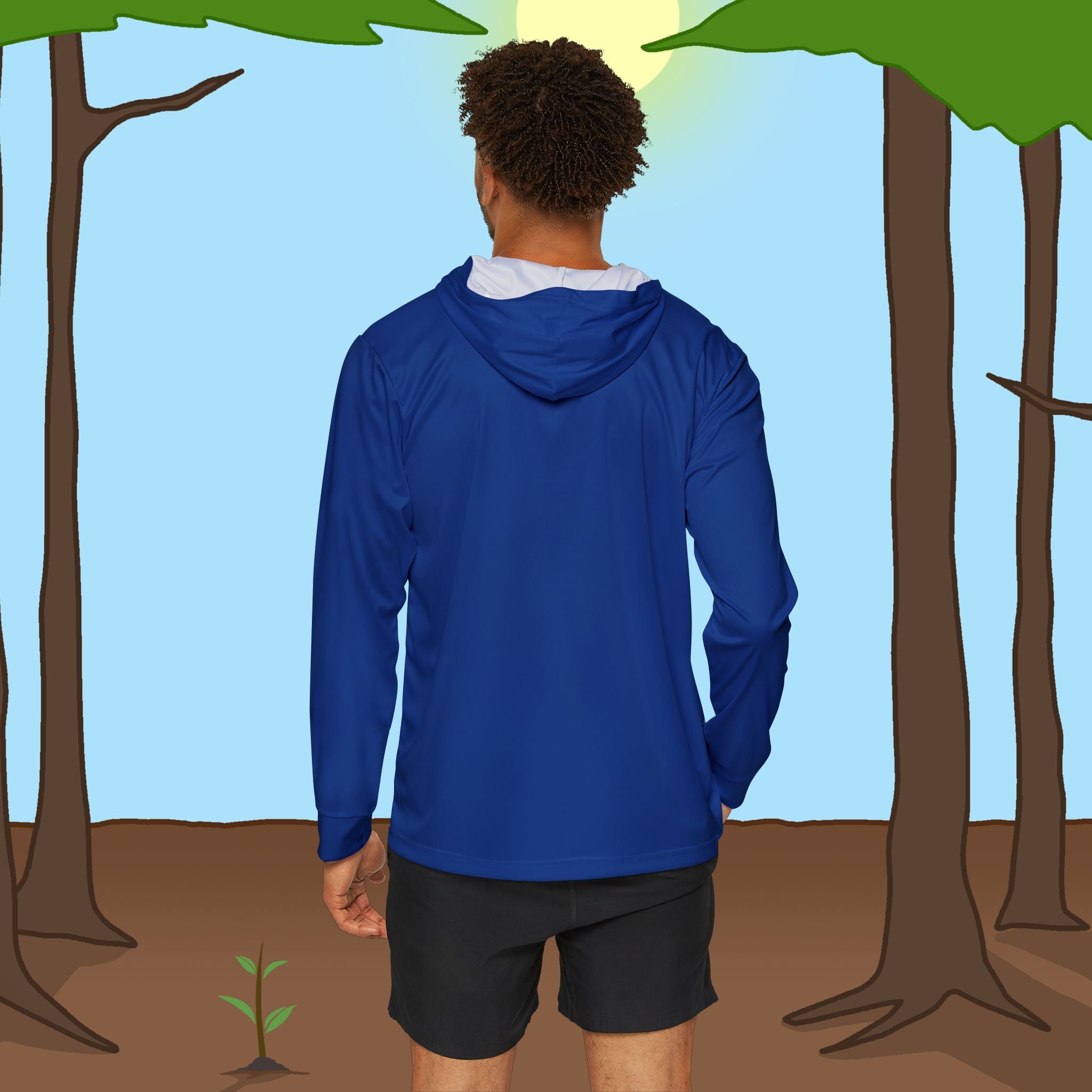 Blue Warmup Sports Hoodie