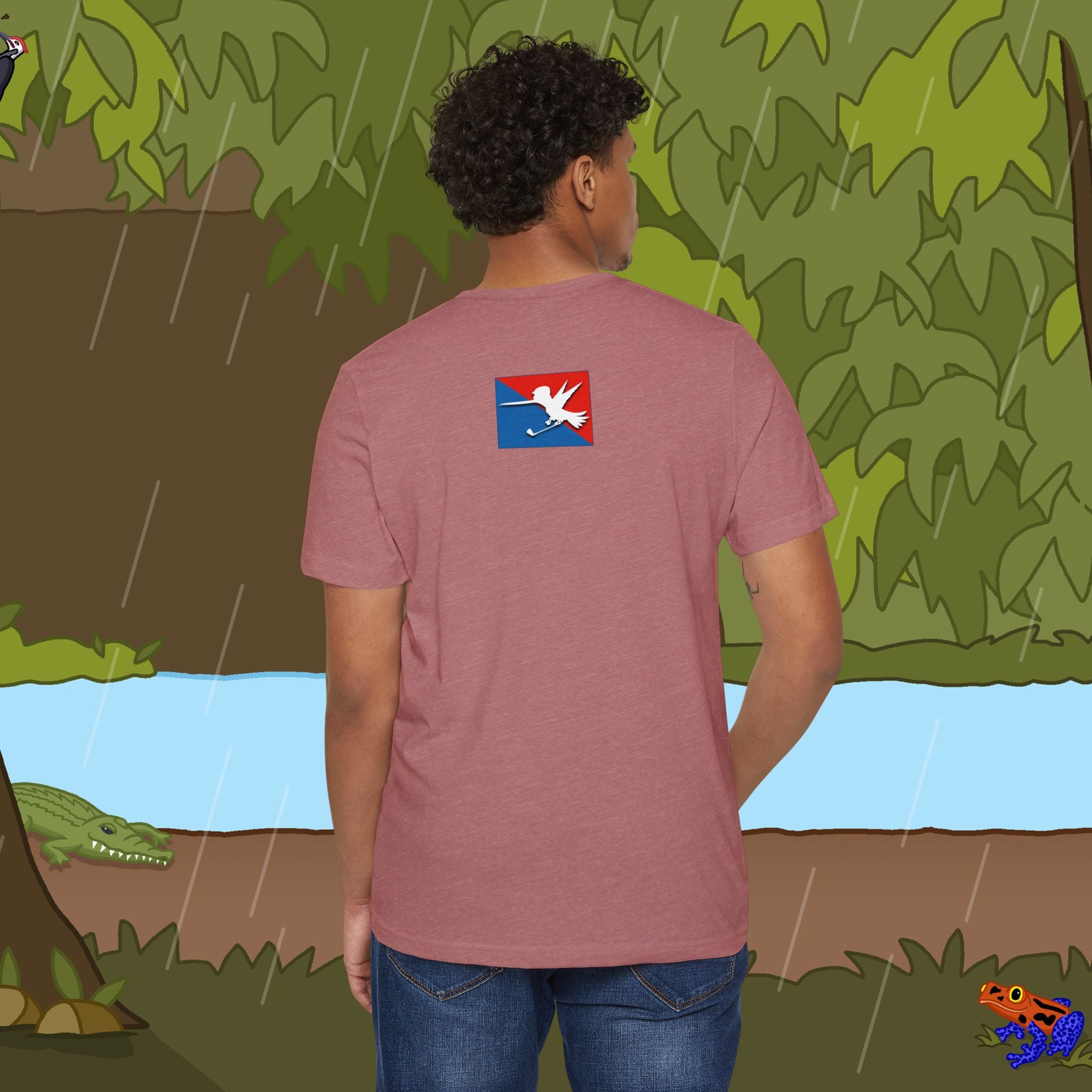 Golfer Logo Recycled Organic T-Shirt