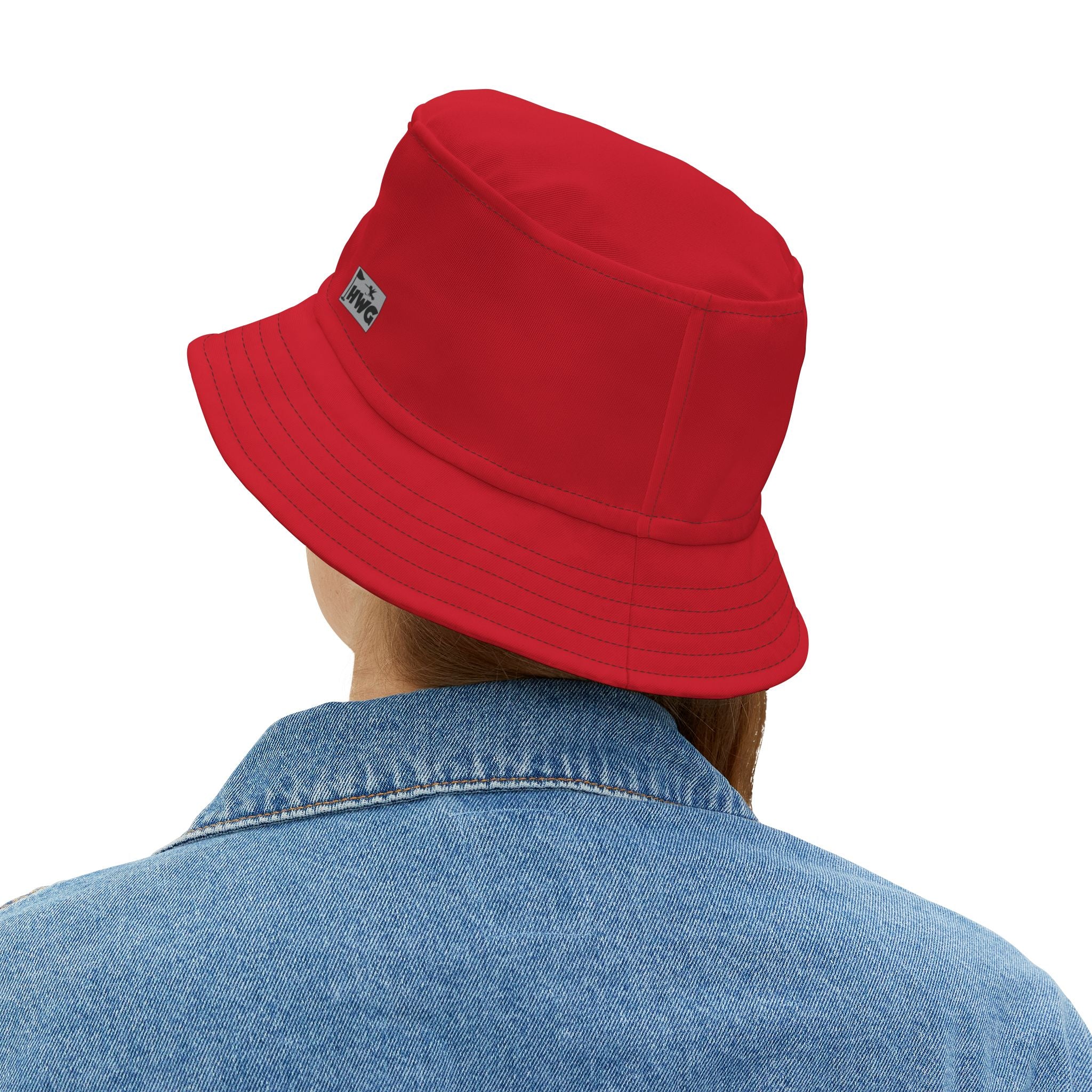 Red Golf Bucket Hat