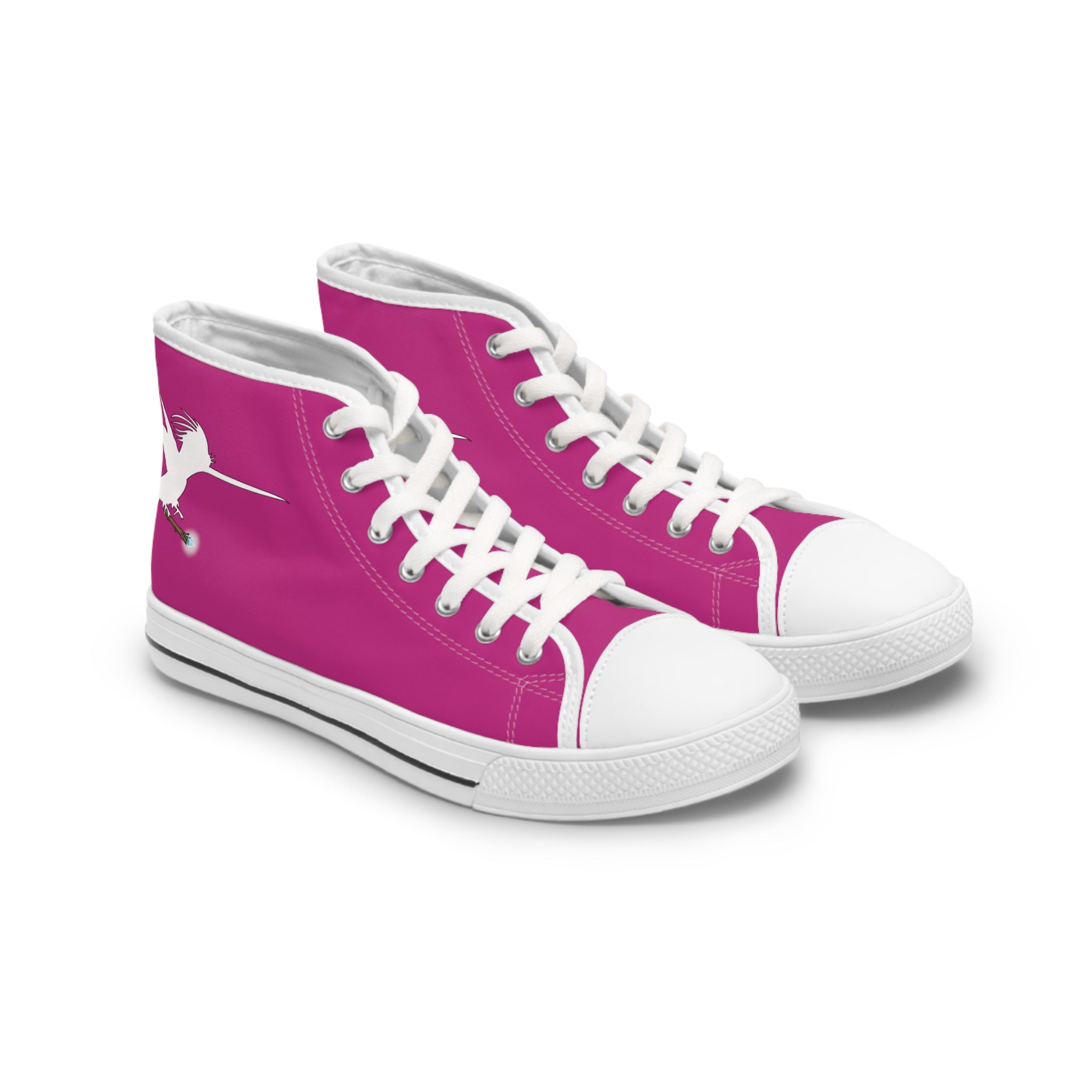 Fusia Wizard Wand Women's High Top Sneakers