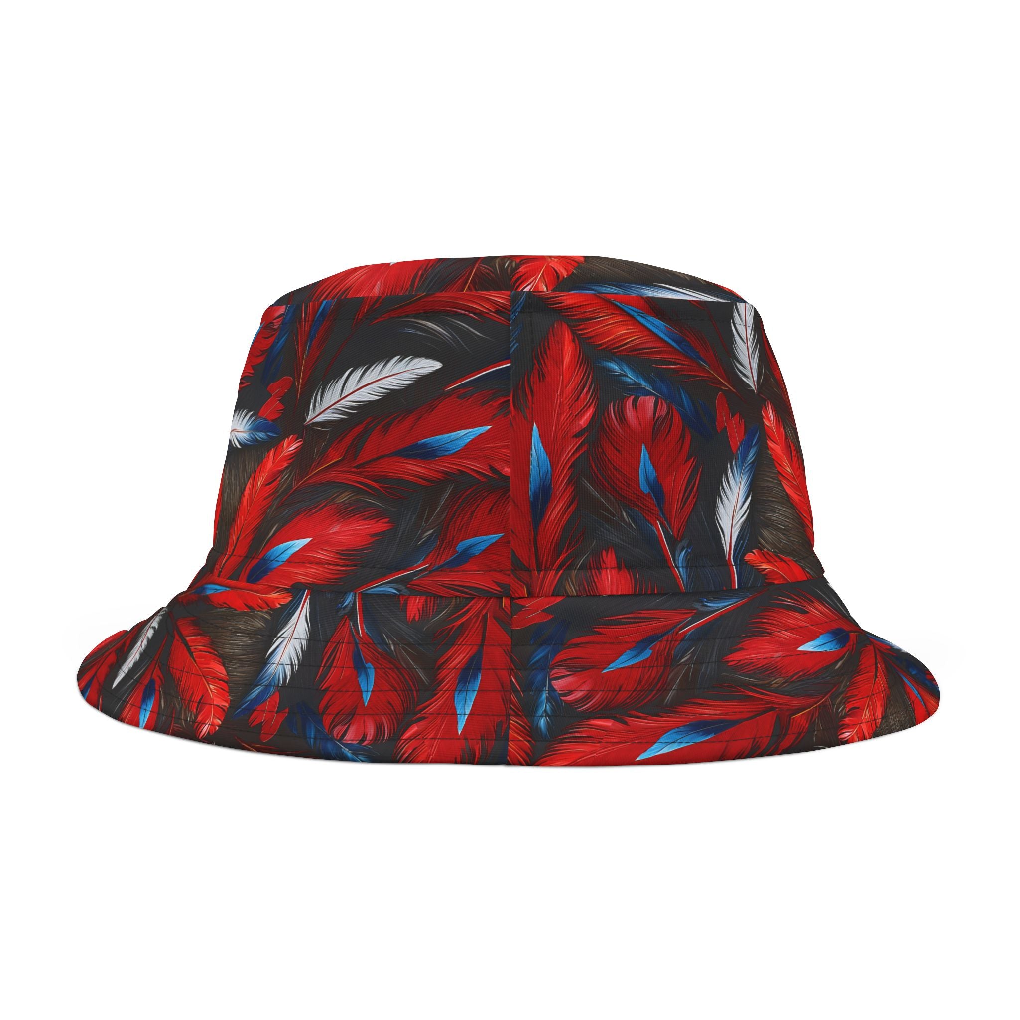 RWB Feathers Nunchucks Logo Bucket Hat