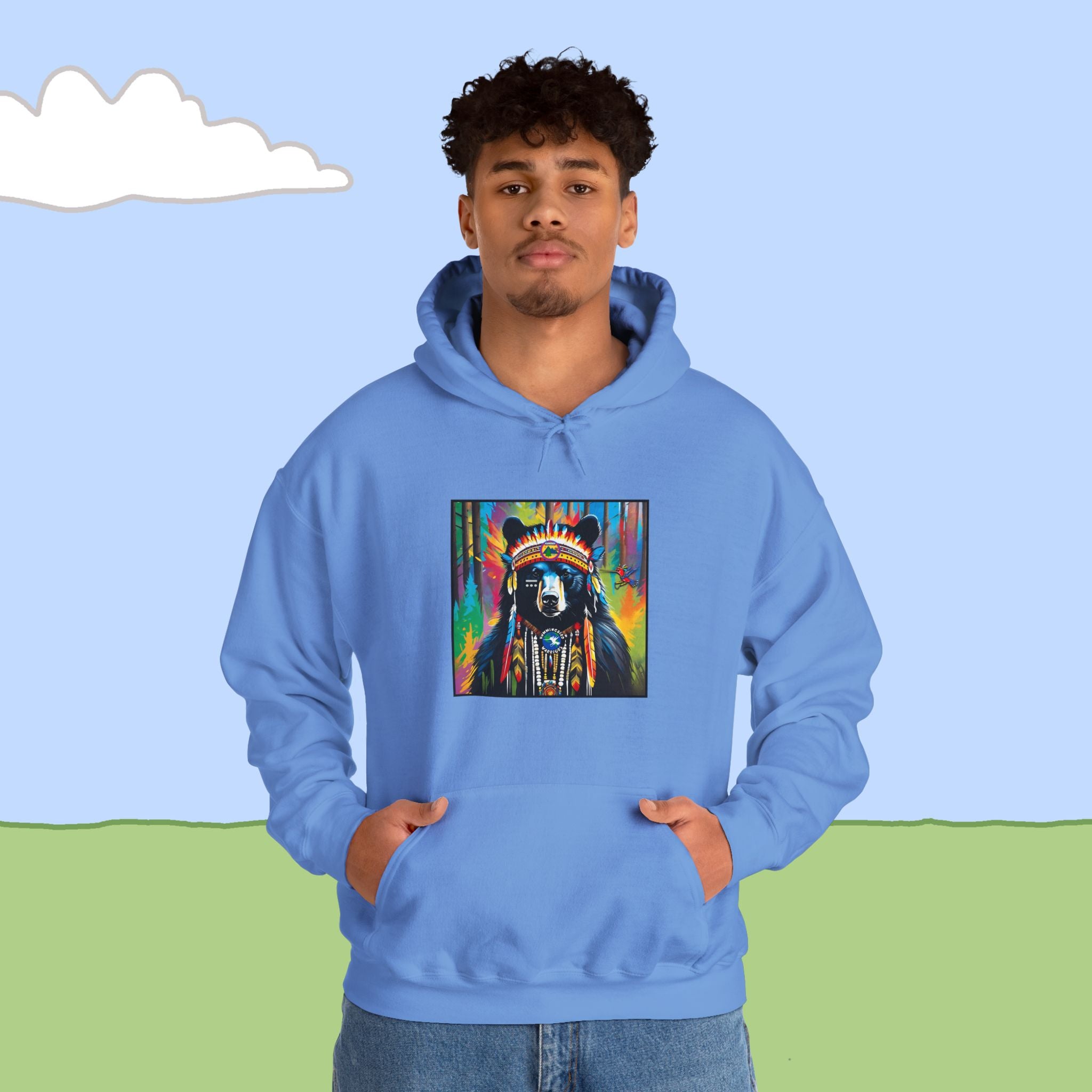 Black Bear  Heavy Blend™ Hooded Sweatshirt