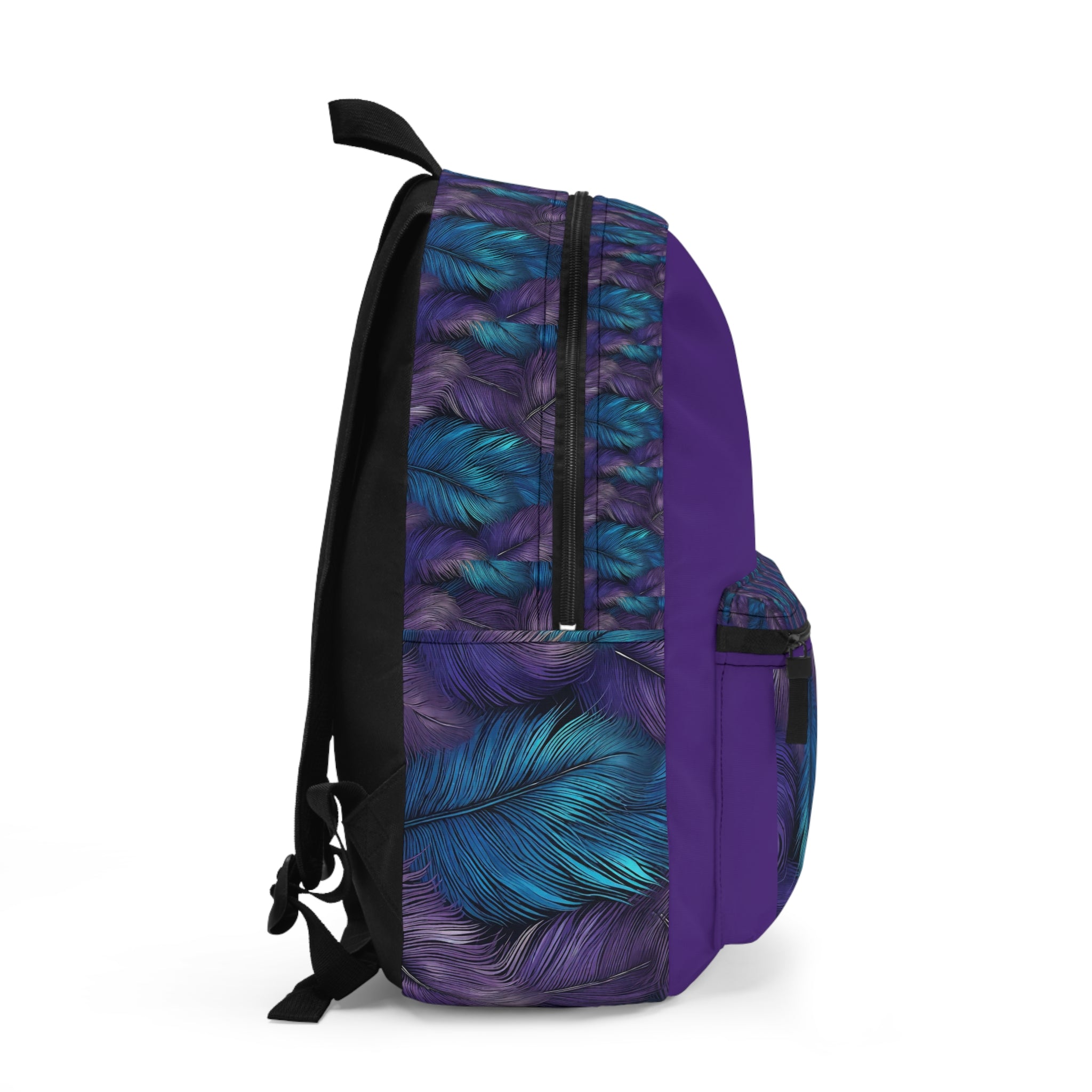 Purple Diamond Ring Black Backpack