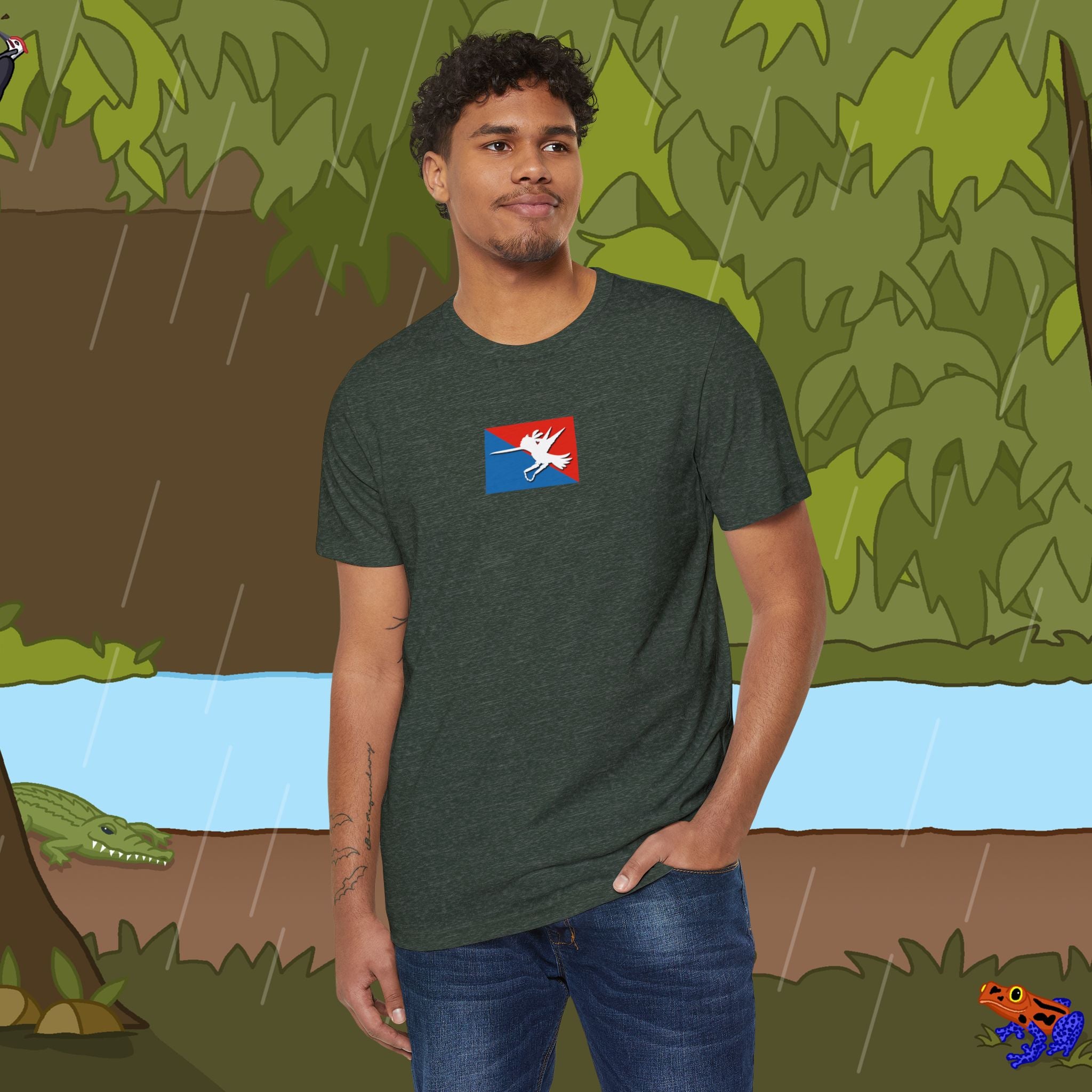 Nunchucks Logo Recycled Organic T-shirt