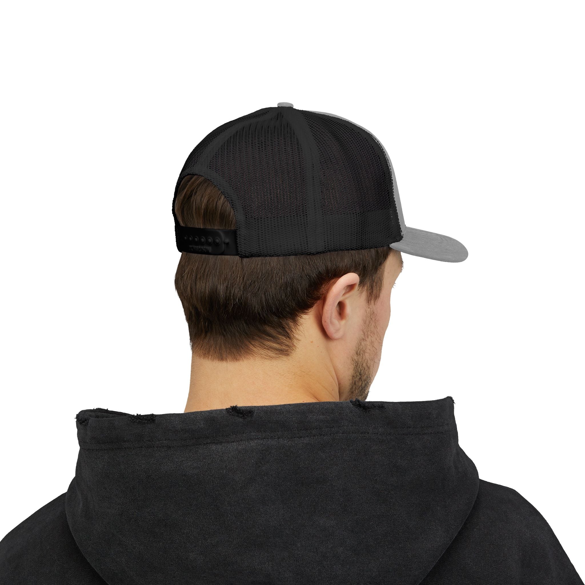 Golf Black Embroidered Trucker Hat