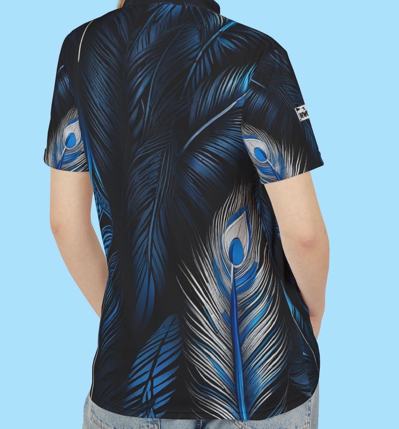 Tribal Feathers Polo Shirt