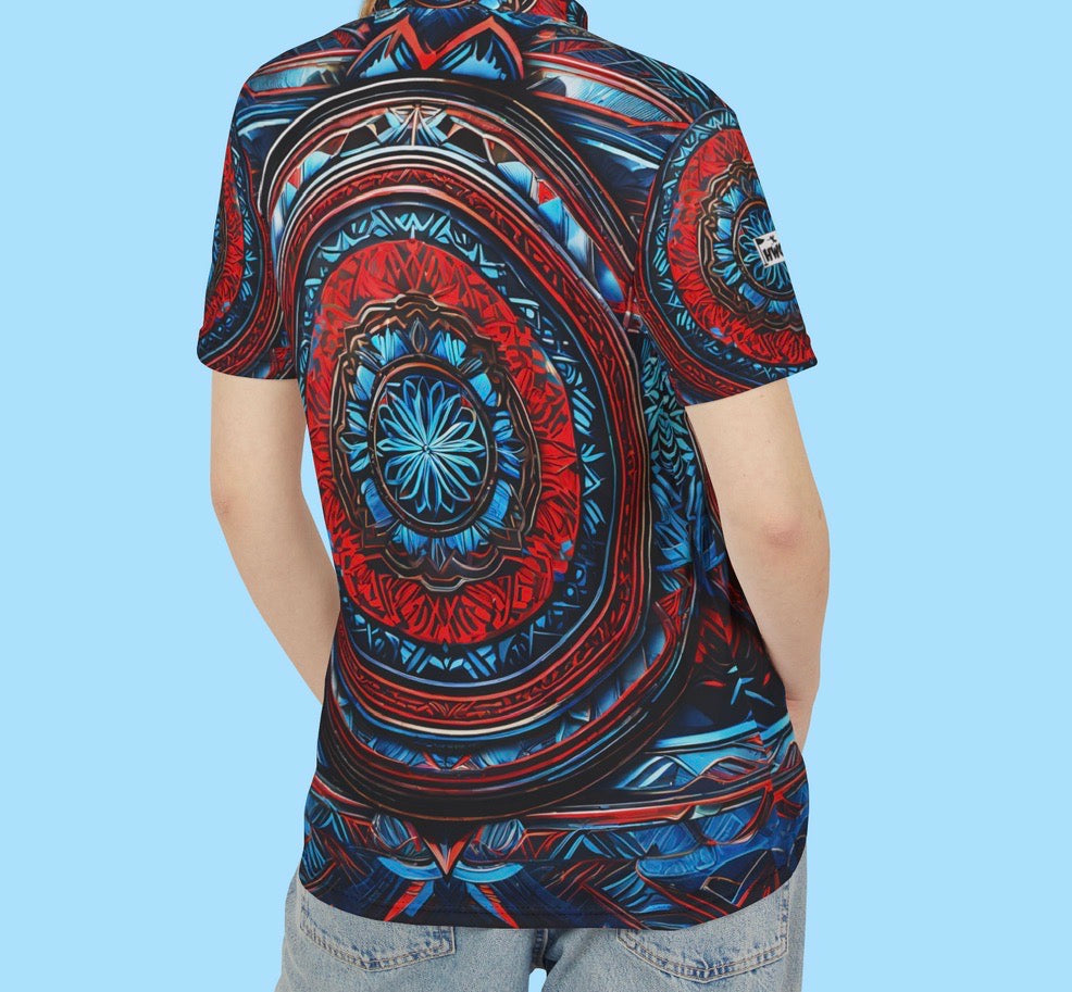 Tribal Shield Polo Shirt