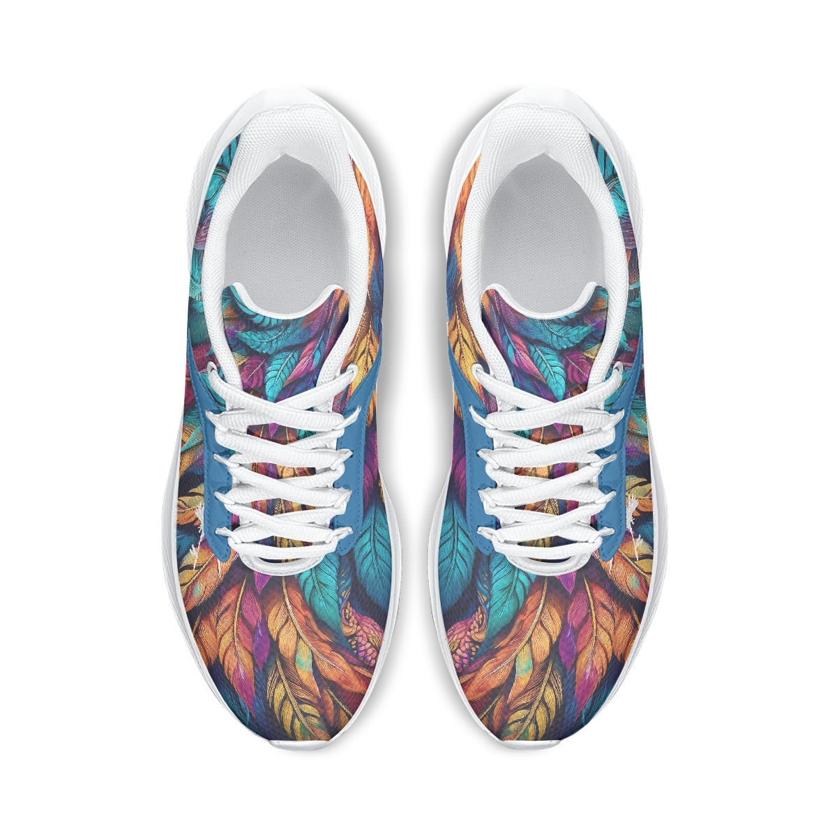 Colorful Feathers Running Shoes