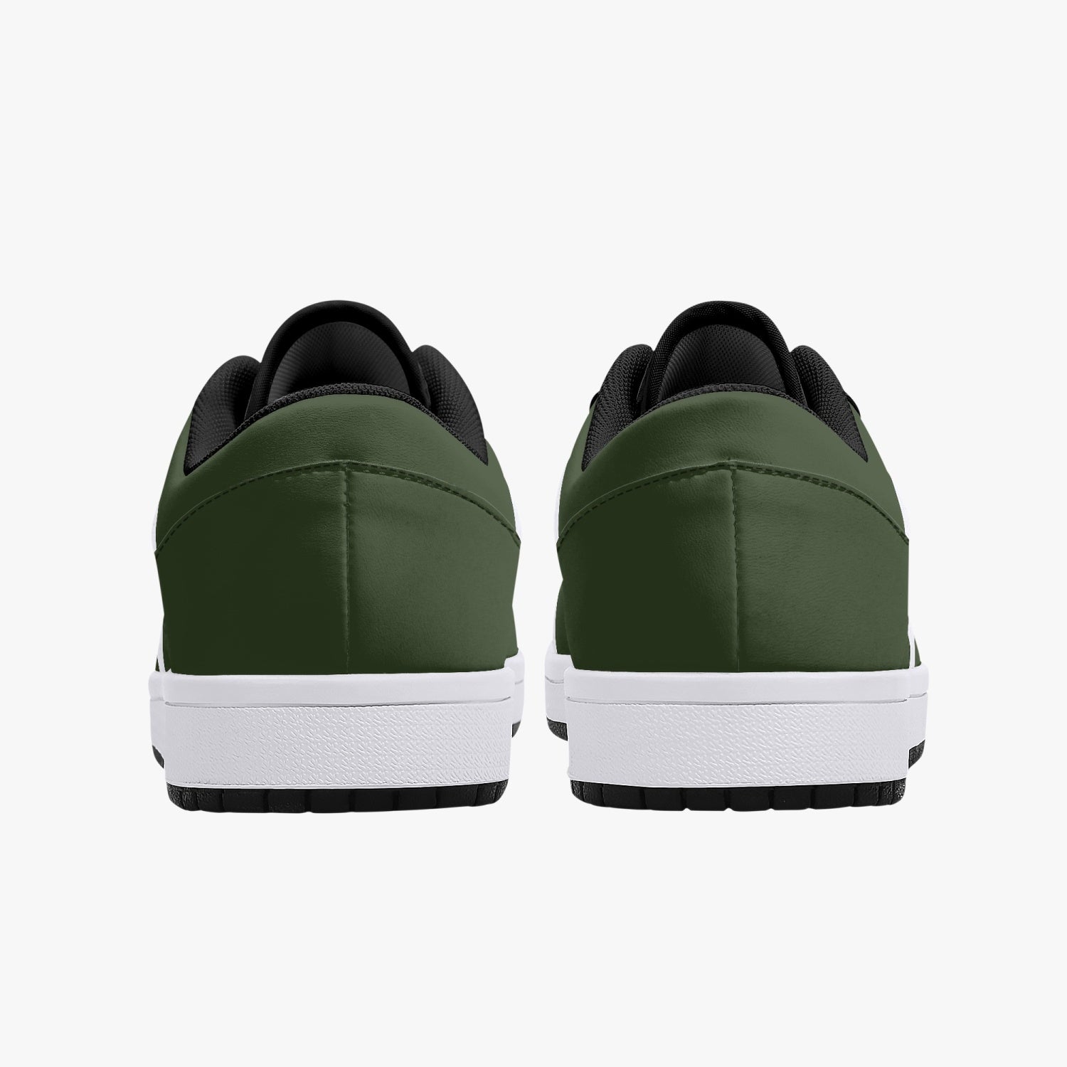 Green Nunchucks Low-Top Leather Sneakers