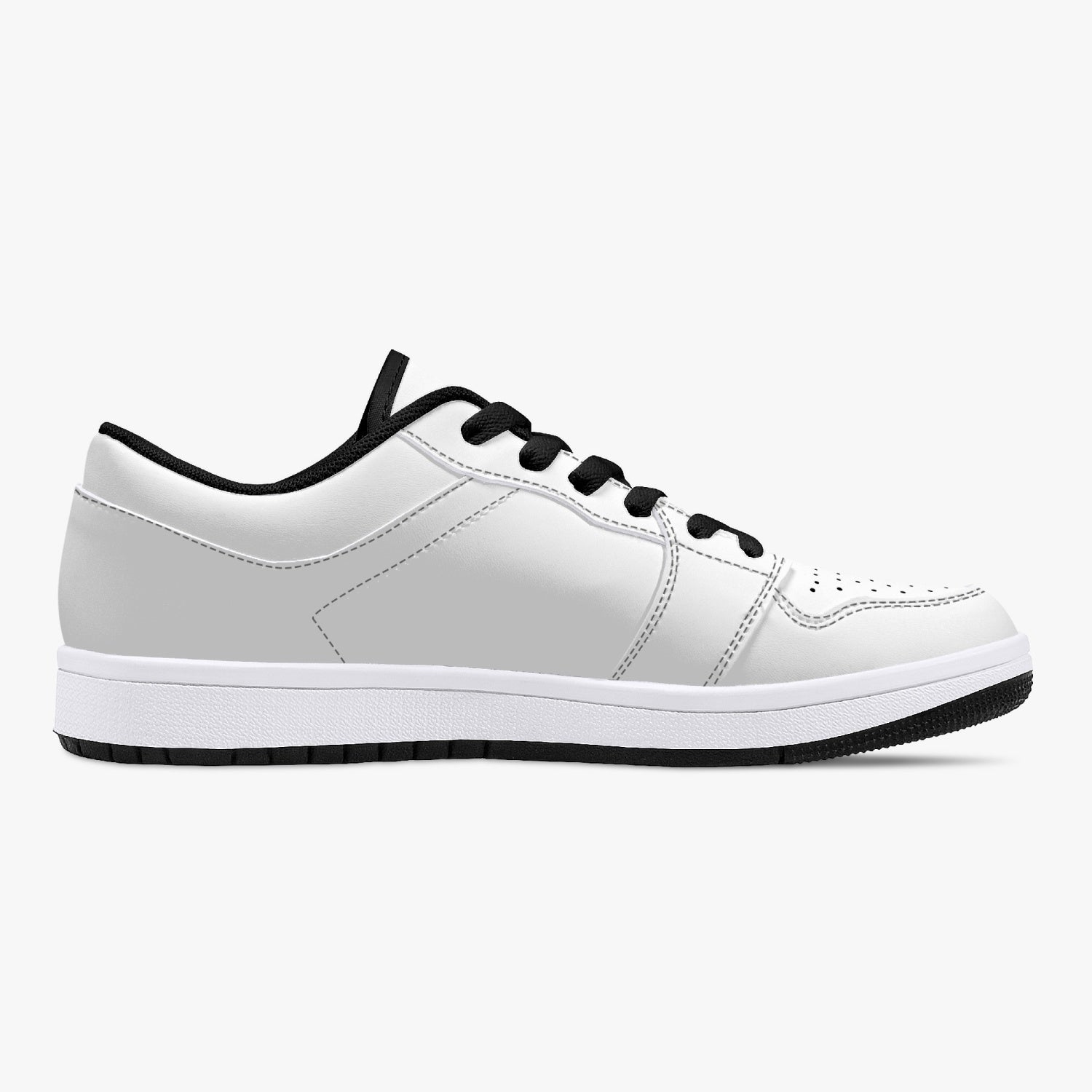 White Nunchucks Low-Top Leather Sneakers