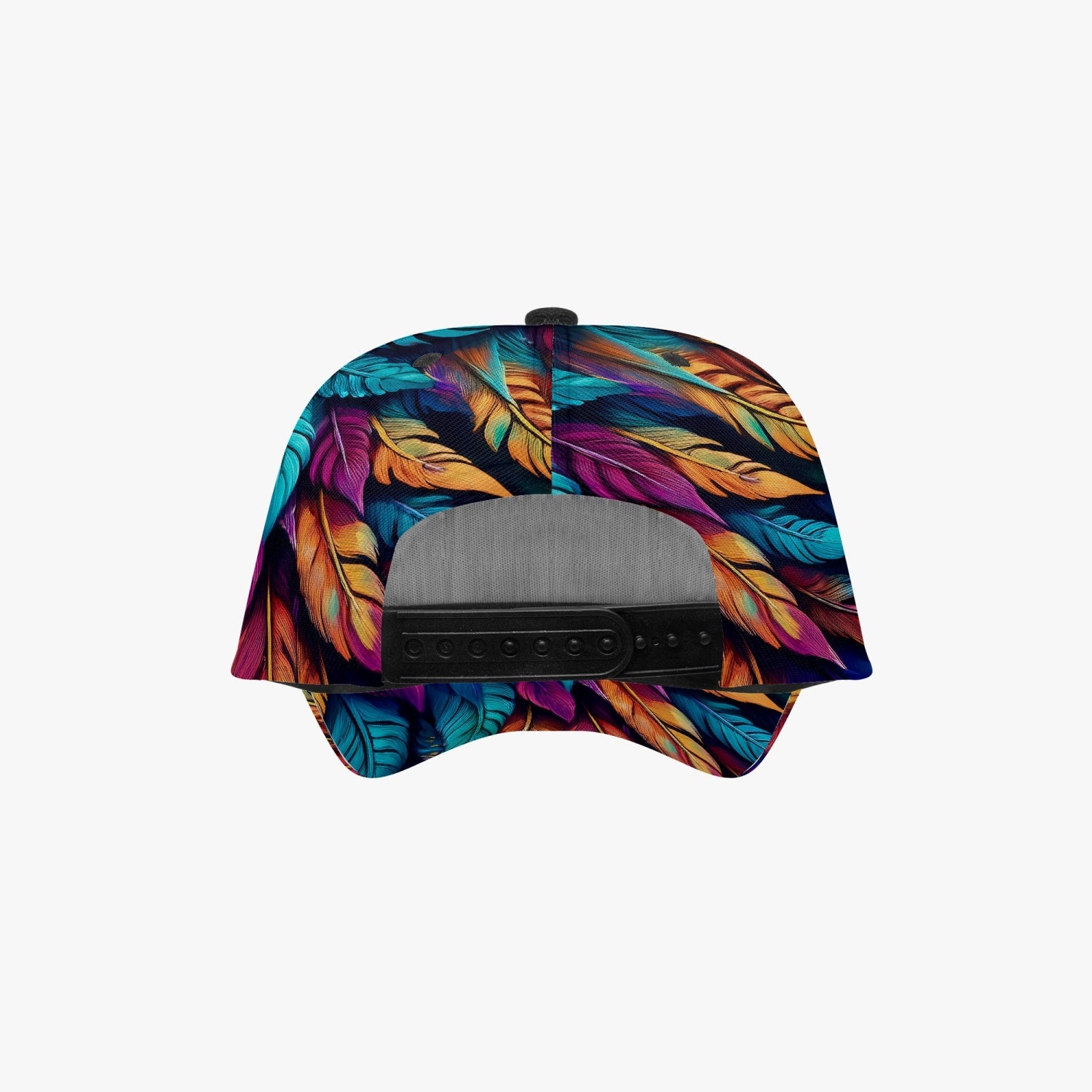 Canvas Colorful Feathers Hat