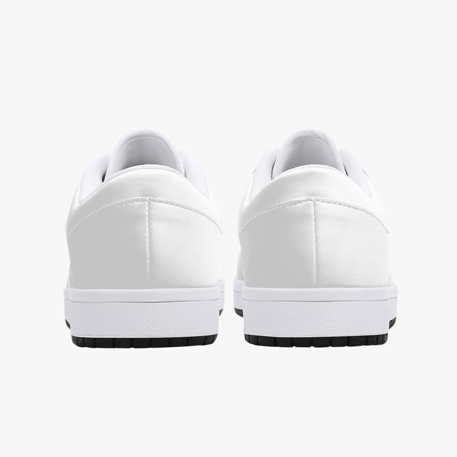 White Nunchucks Low-Top Leather Sneakers