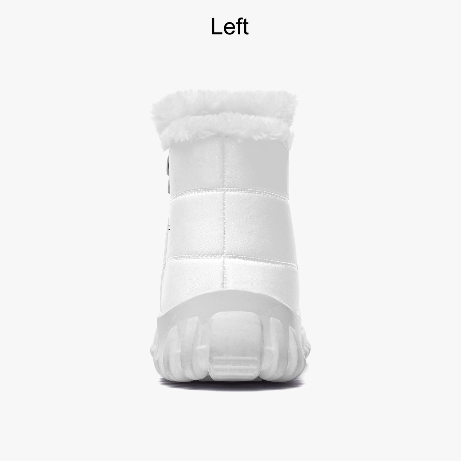 White Spear Fur Zip Up Boots