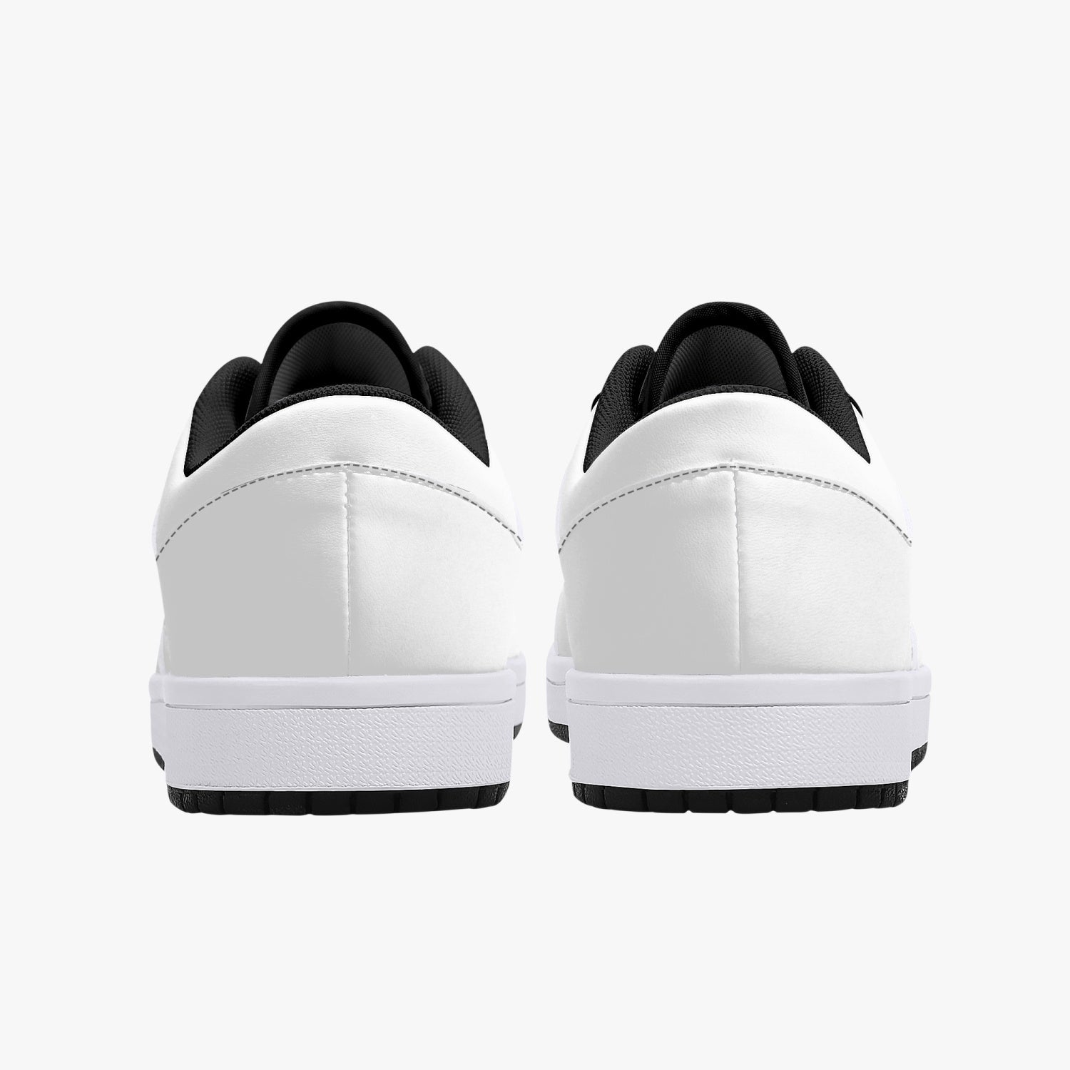 White Nunchucks Low-Top Leather Sneakers