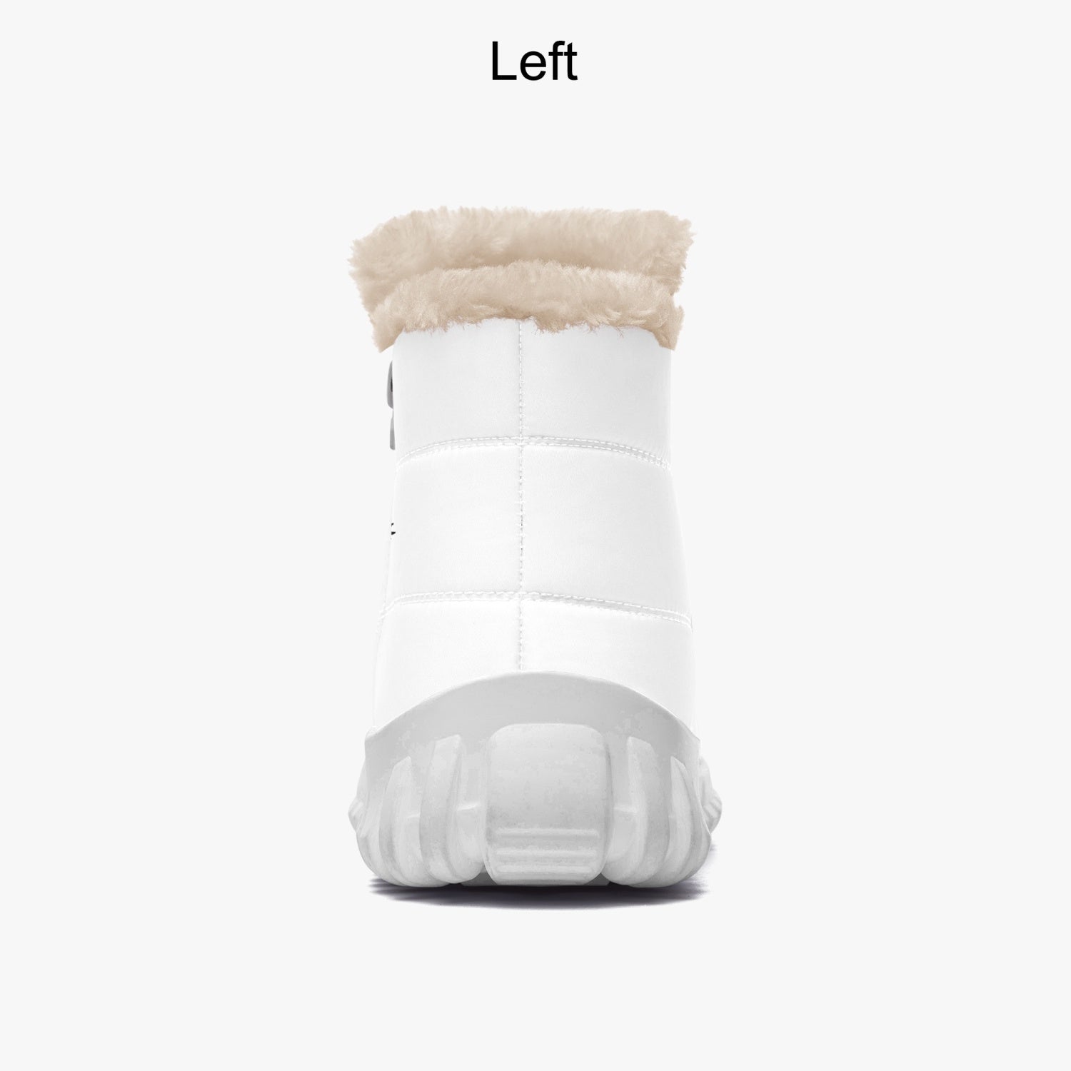 White Spear Fur Zip Up Boots